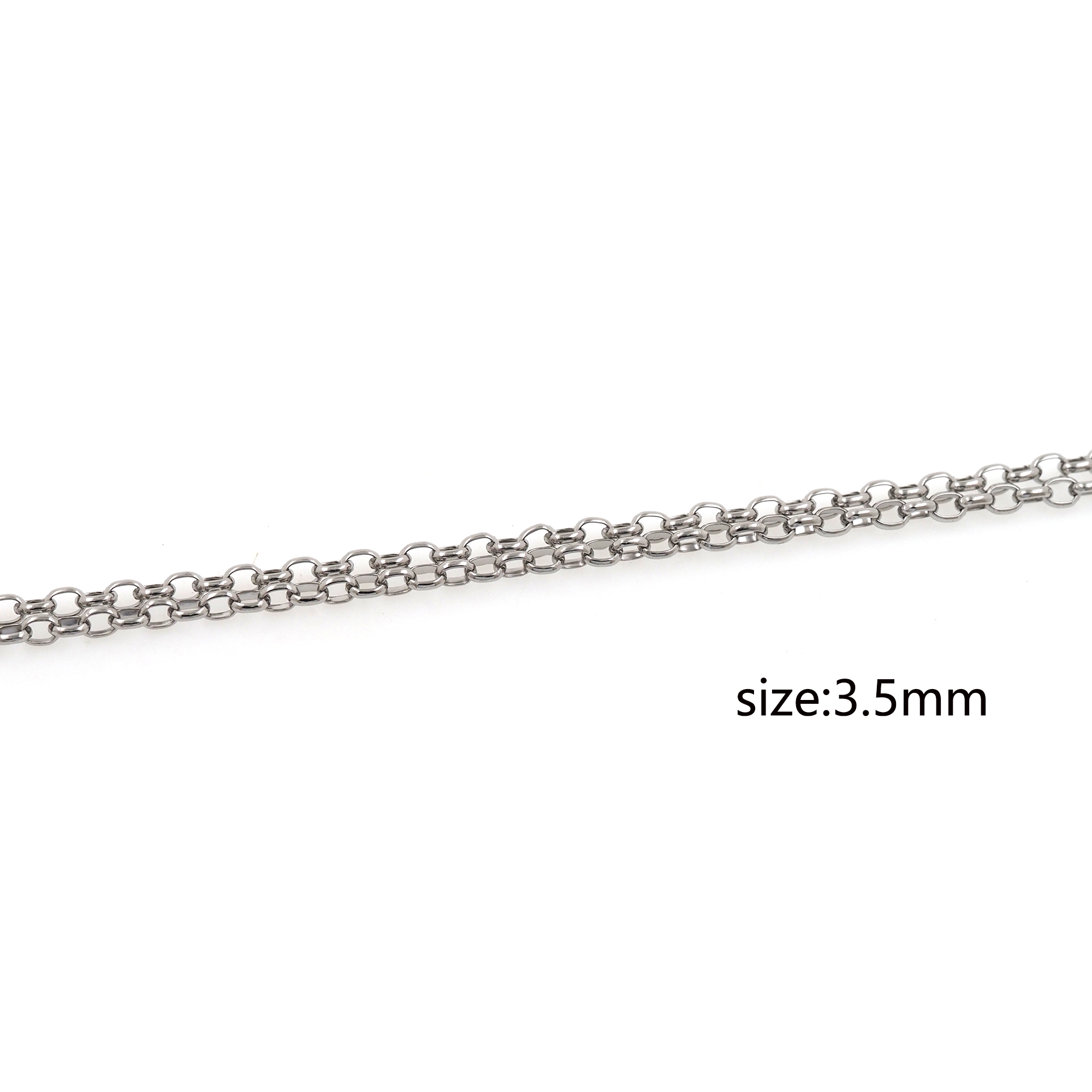 Stainless Steel Cable Chain Necklace,Dainty Link Chain,Silver Chain Necklace for Women DIY Jewelry Making Supply