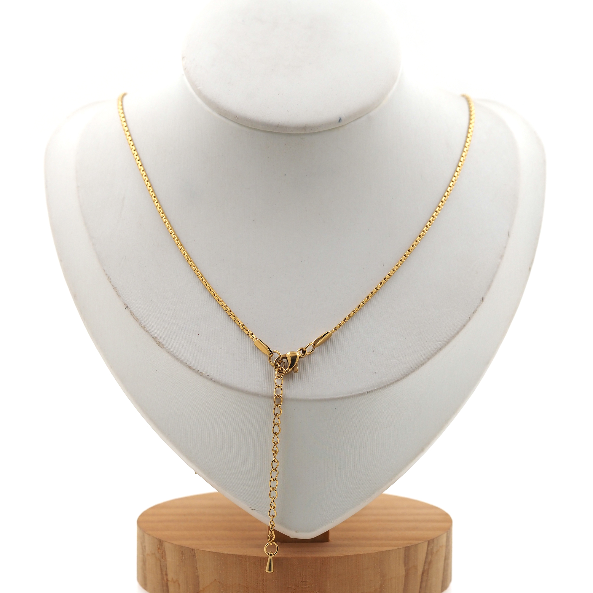 Stainless Steel Box Chain Necklace,Box Link Chain,Dainty Necklace,Minimalist Necklace,Adjustable Necklace