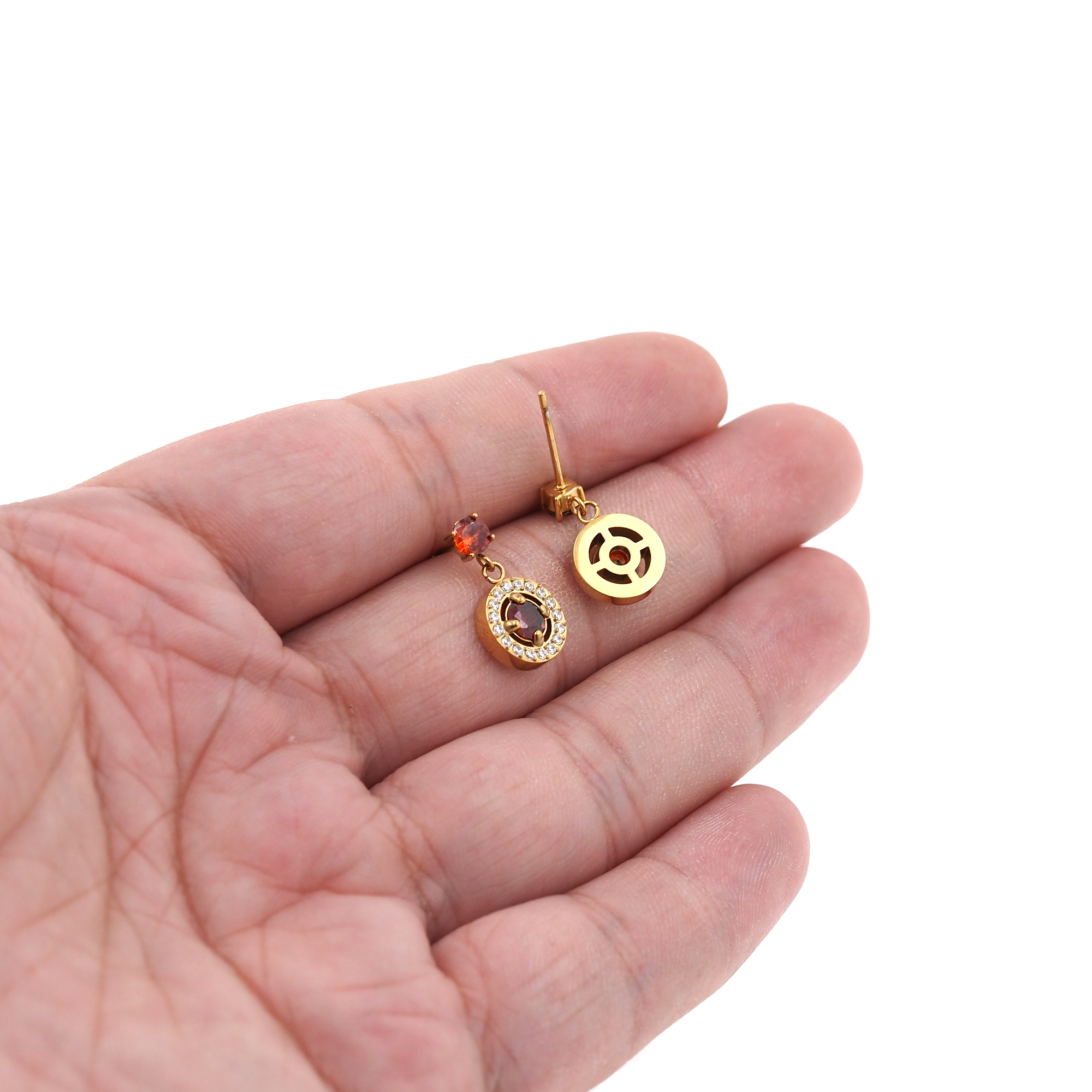 Stainless Steel Round Stud Earrings,Dainty Earrings,Everyday Earrings,Dangle Earrings,Minimalist Earring