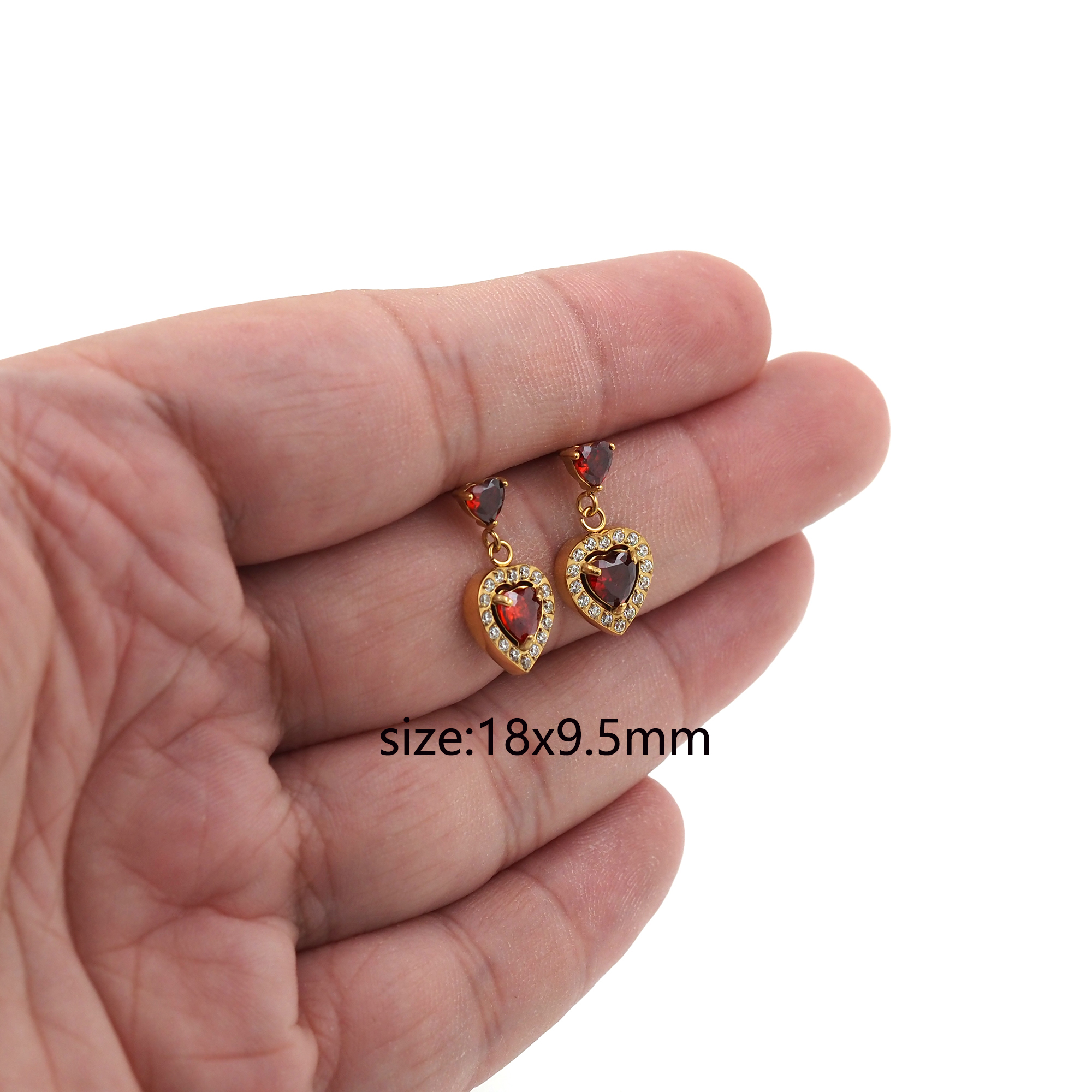 Stainless Steel Heart Stud Earrings,Dangle Earring,Everyday Earrings,Dainty Earrings,Minimalist Earring,Gift for Wife