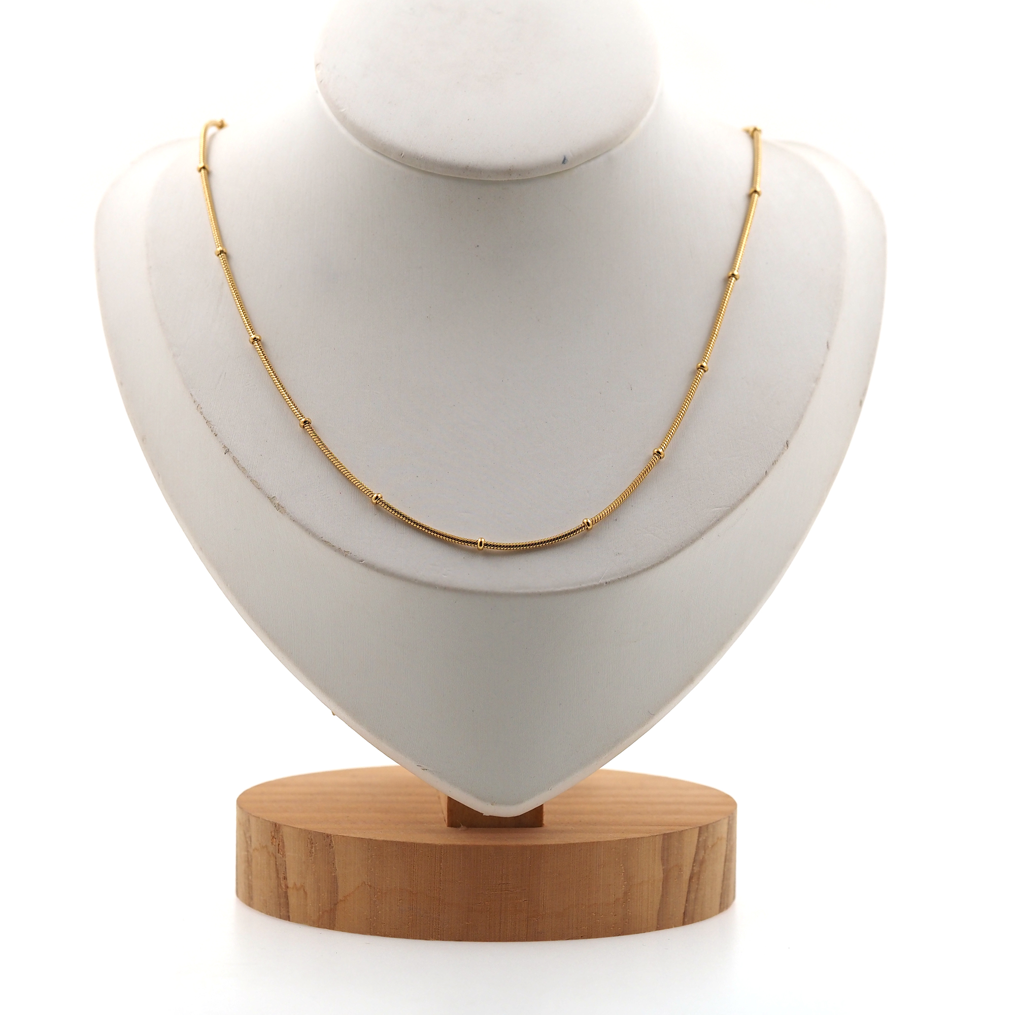 Stainless Steel Ball Chain Necklace,Thin Link Chain Necklace,Beaded Necklace,Layered Necklace,Minimalist Necklace,Adjustable Necklace