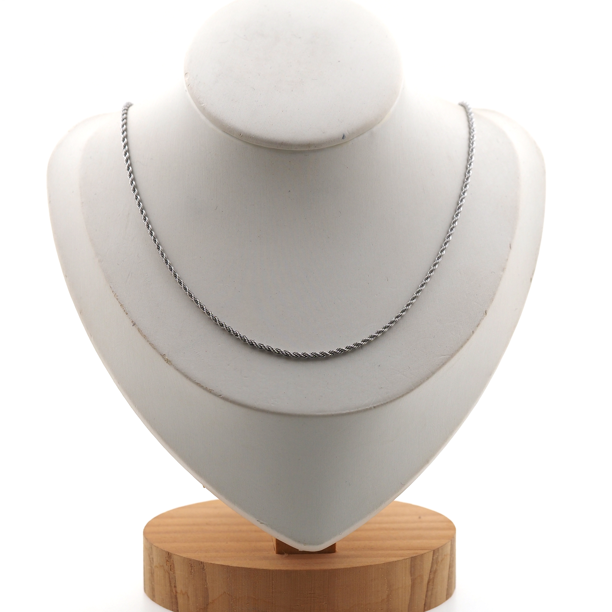 Stainless Steel Twist Chain Necklace,Thin Link Chain Necklace,Twist Chain,Minimalist Necklace,Adjustable Necklace