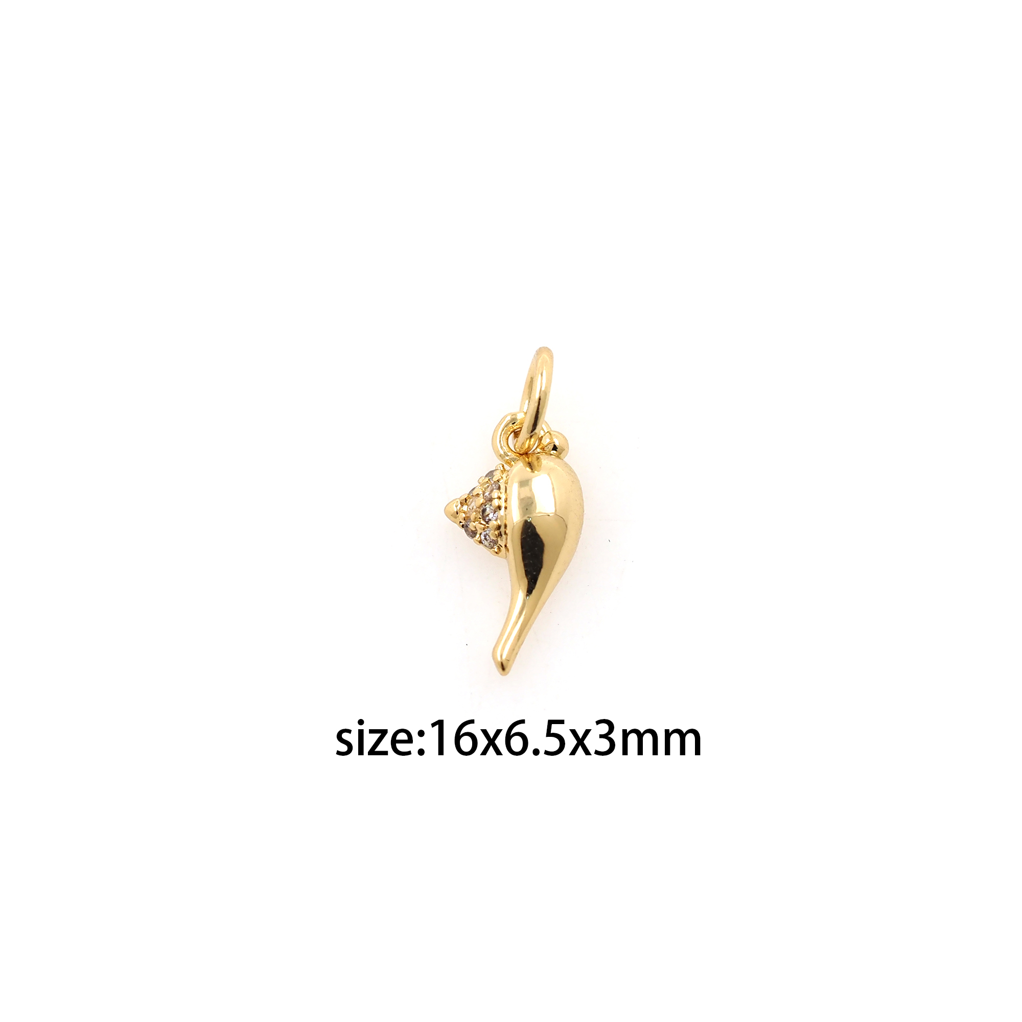 18K Gold Filled Magic Lamp Pendant,Dainty Magic Lamp Earrings Necklace for DIY Jewelry Making Supply