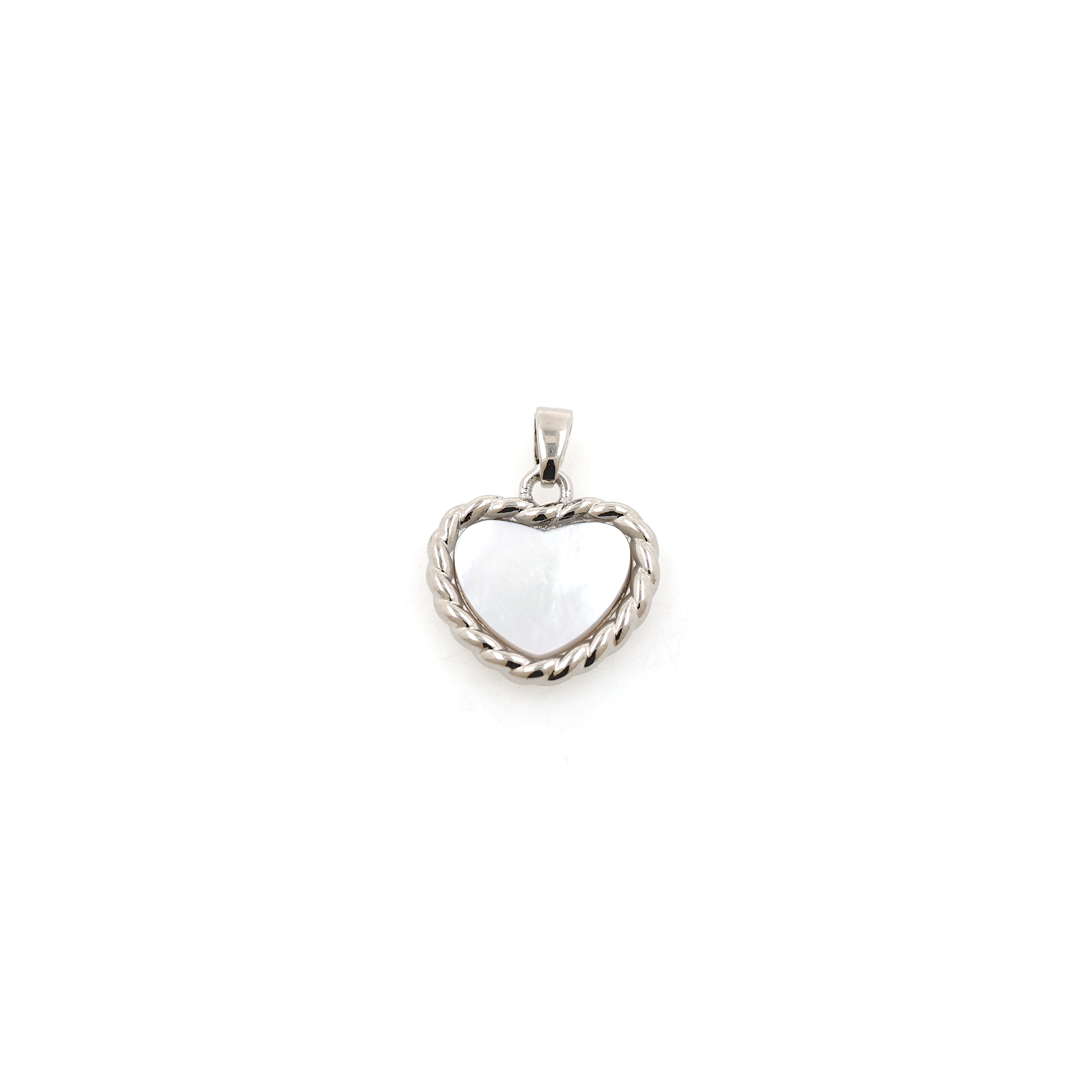 18K Gold Filled Heart Pendant,Dainty Heart Charm Earrings Necklace for DIY Jewelry Making Supply