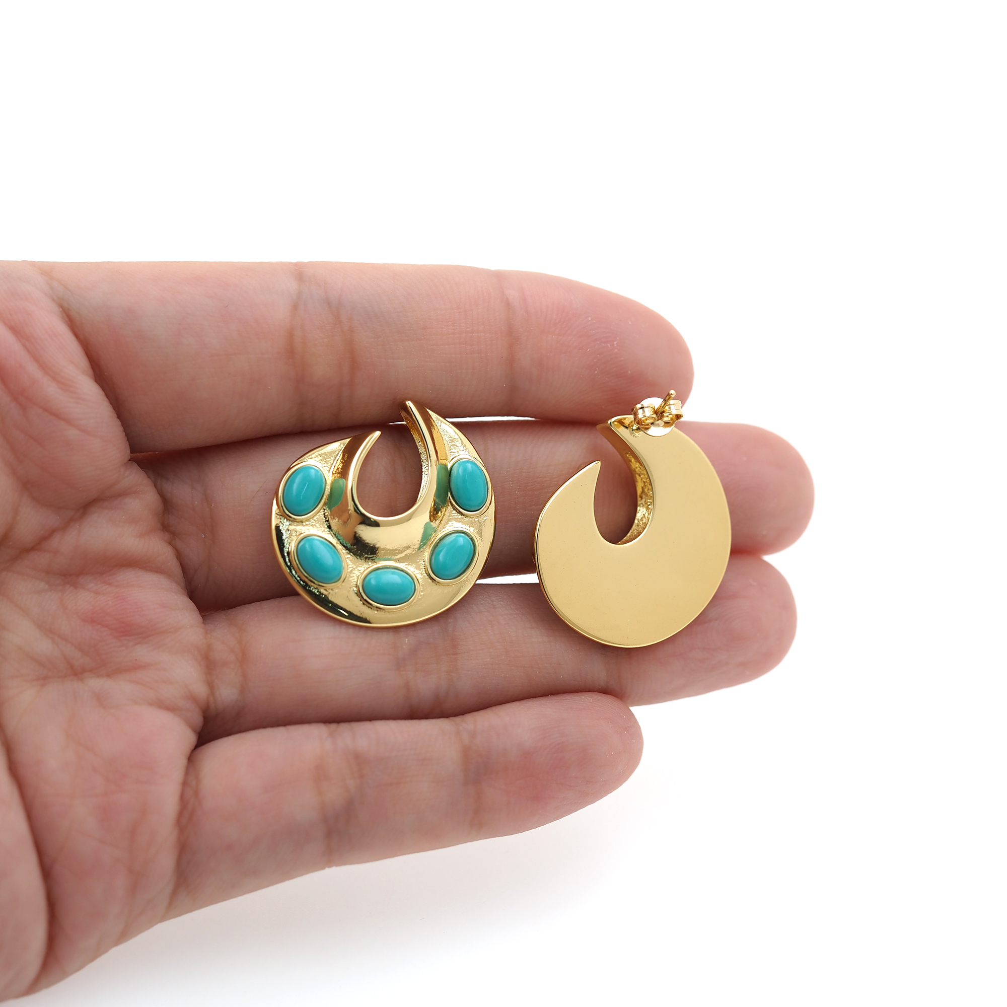 18K Gold Filled Geometric Stud Earrings,Geometric Earrings,Minimalist Earring,Dainty Earrings,Gift for Wife