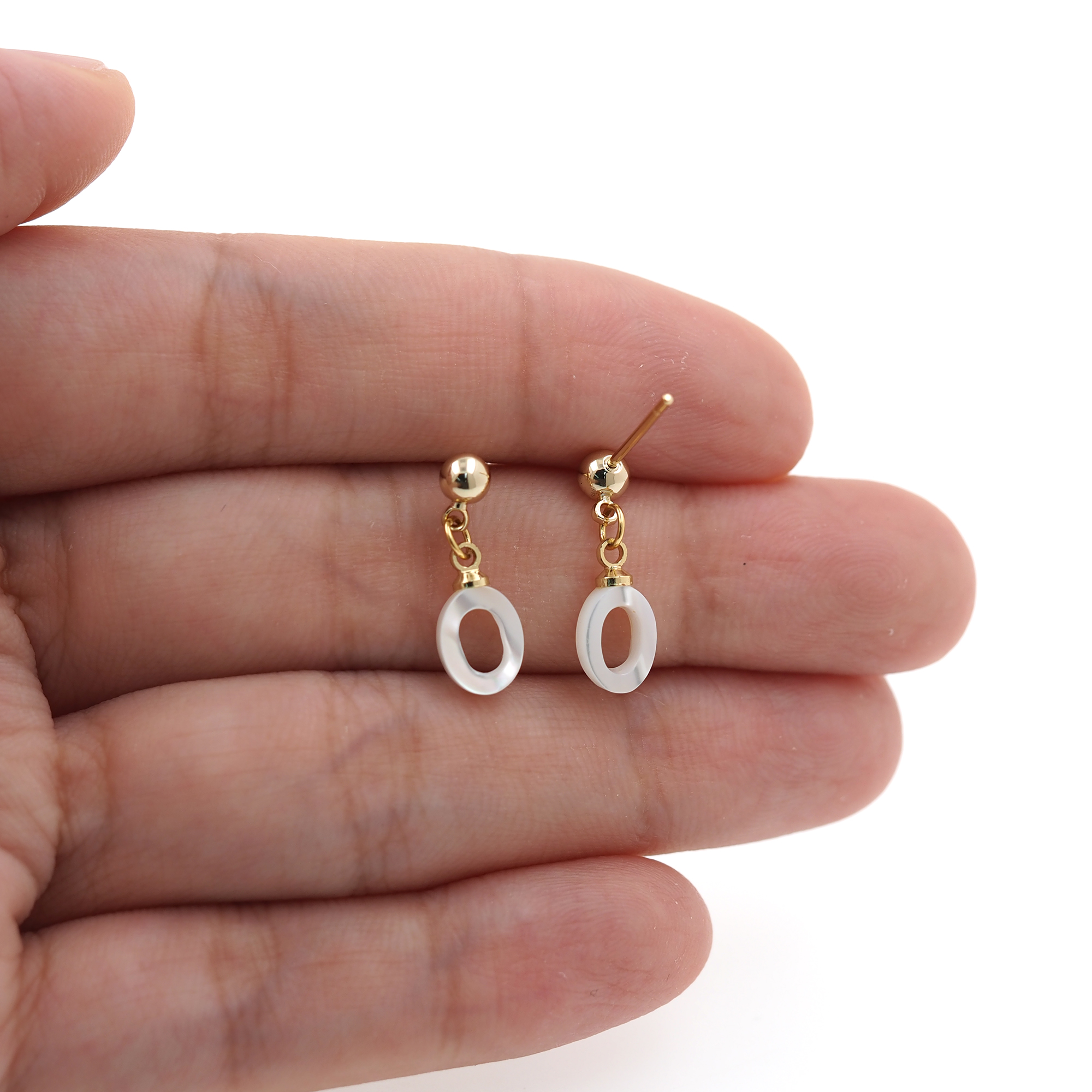 18K Gold Filled Oval Stud Earrings,Oval Earrings,Dainty Earrings,Minimalist Earring,Gift for Wife