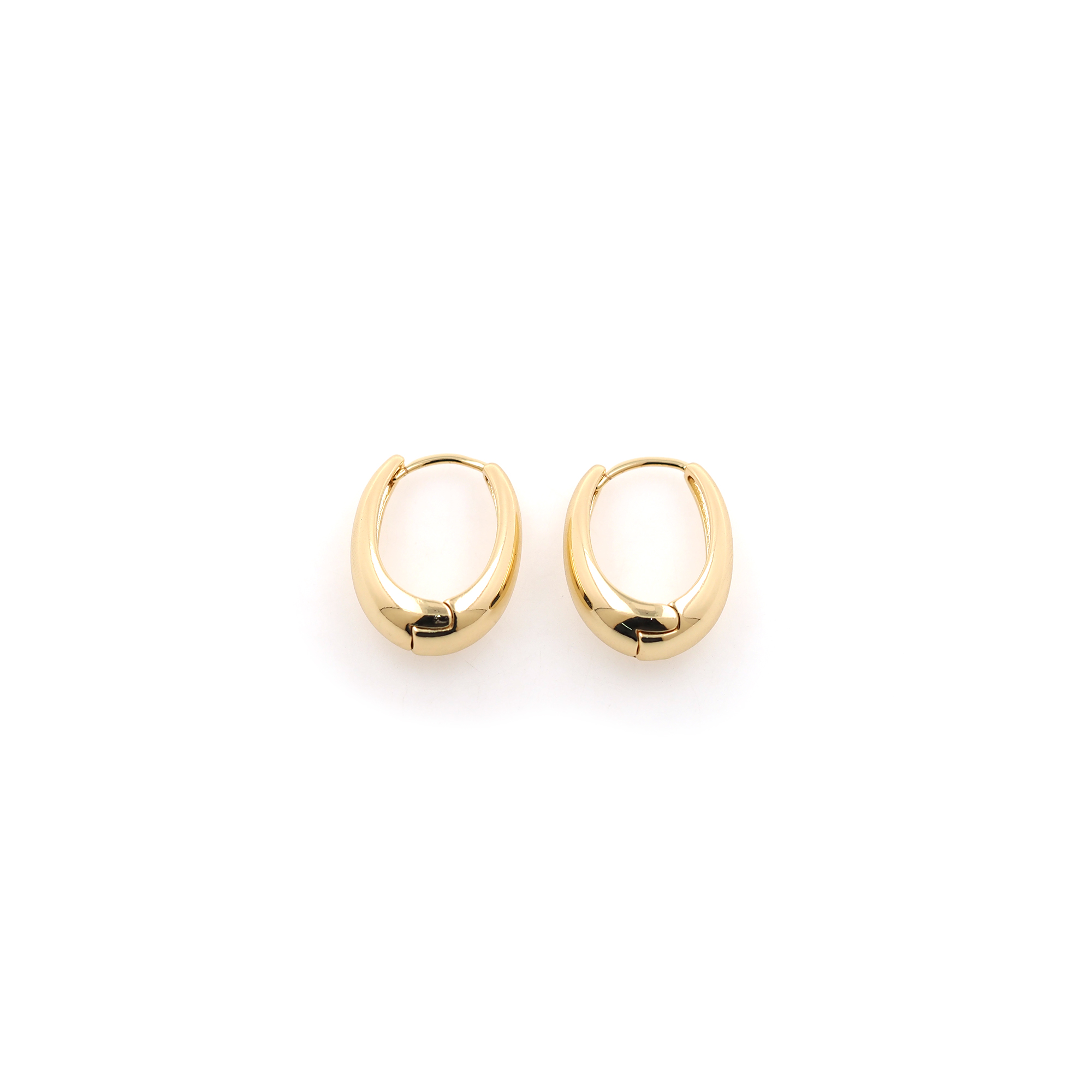 18K Gold Filled Thick Hoops,Dainty Hoops,Gold Huggies Hoop Earrings,Minimalist Earrings