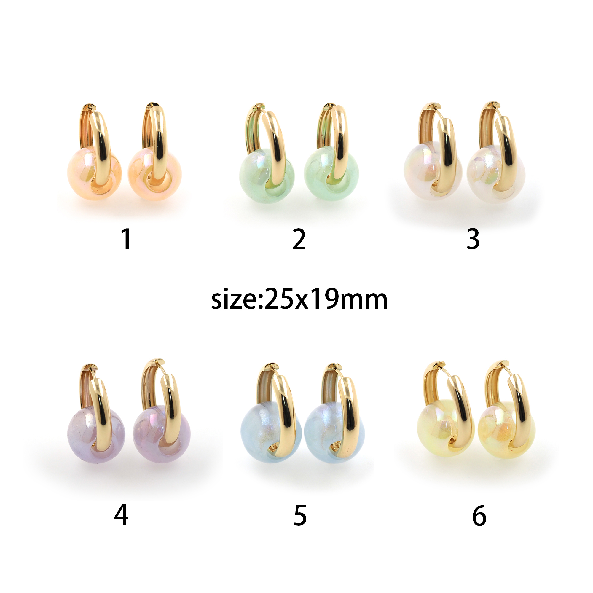 18K Gold Filled Ball Hoops Earrings,Dainty Hoops,Gold Ball Hoop Earrings,Minimalist Earrings