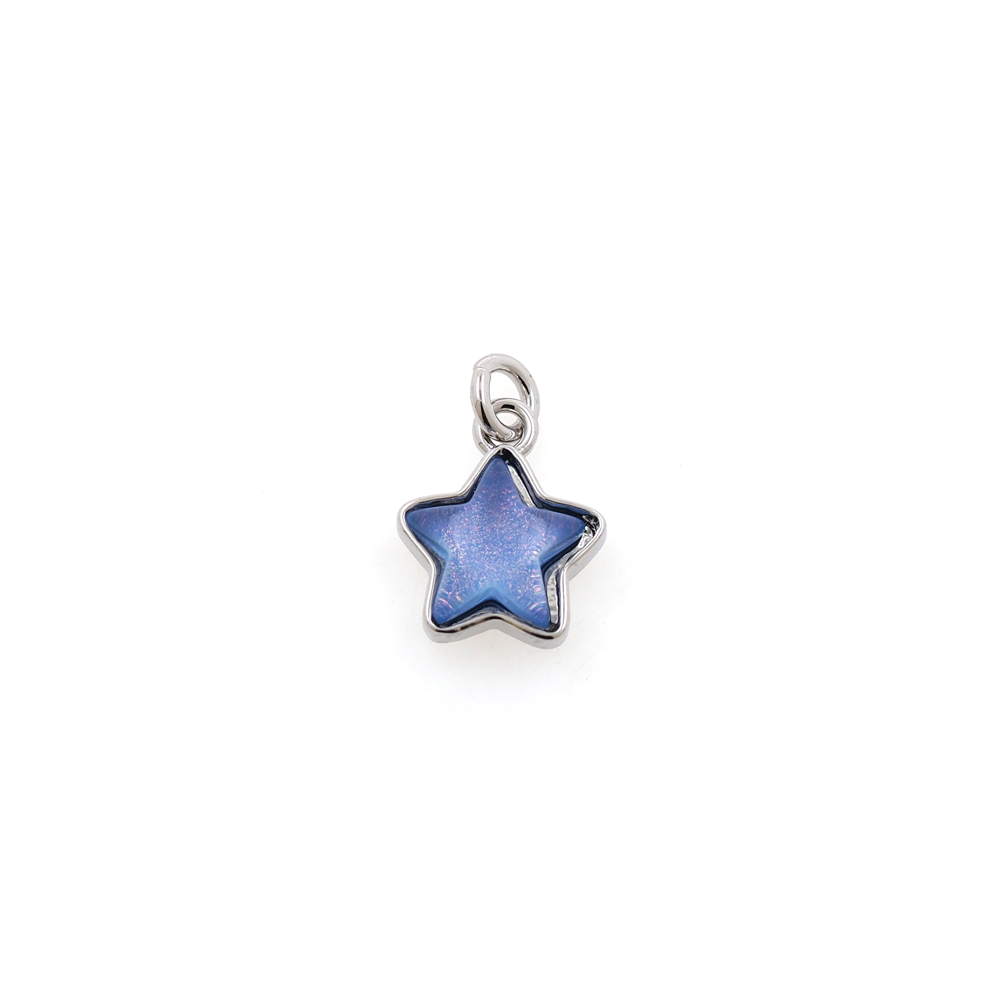 18K Gold Filled Star Pendant,Celestial Charm Earrings Necklace for DIY Jewelry Making Supply