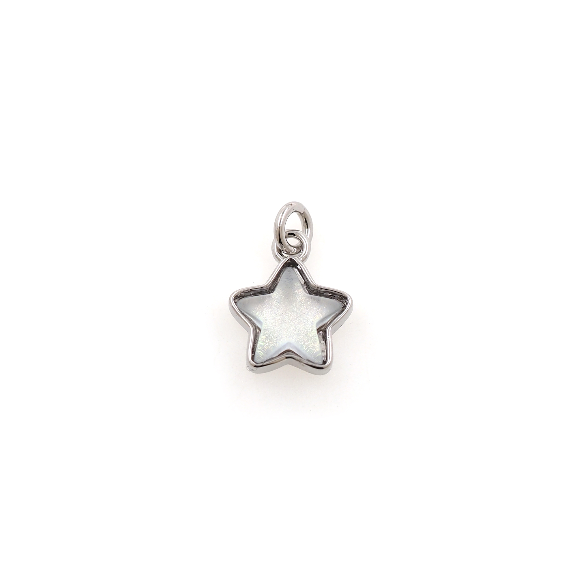 18K Gold Filled Star Pendant,Celestial Charm Earrings Necklace for DIY Jewelry Making Supply
