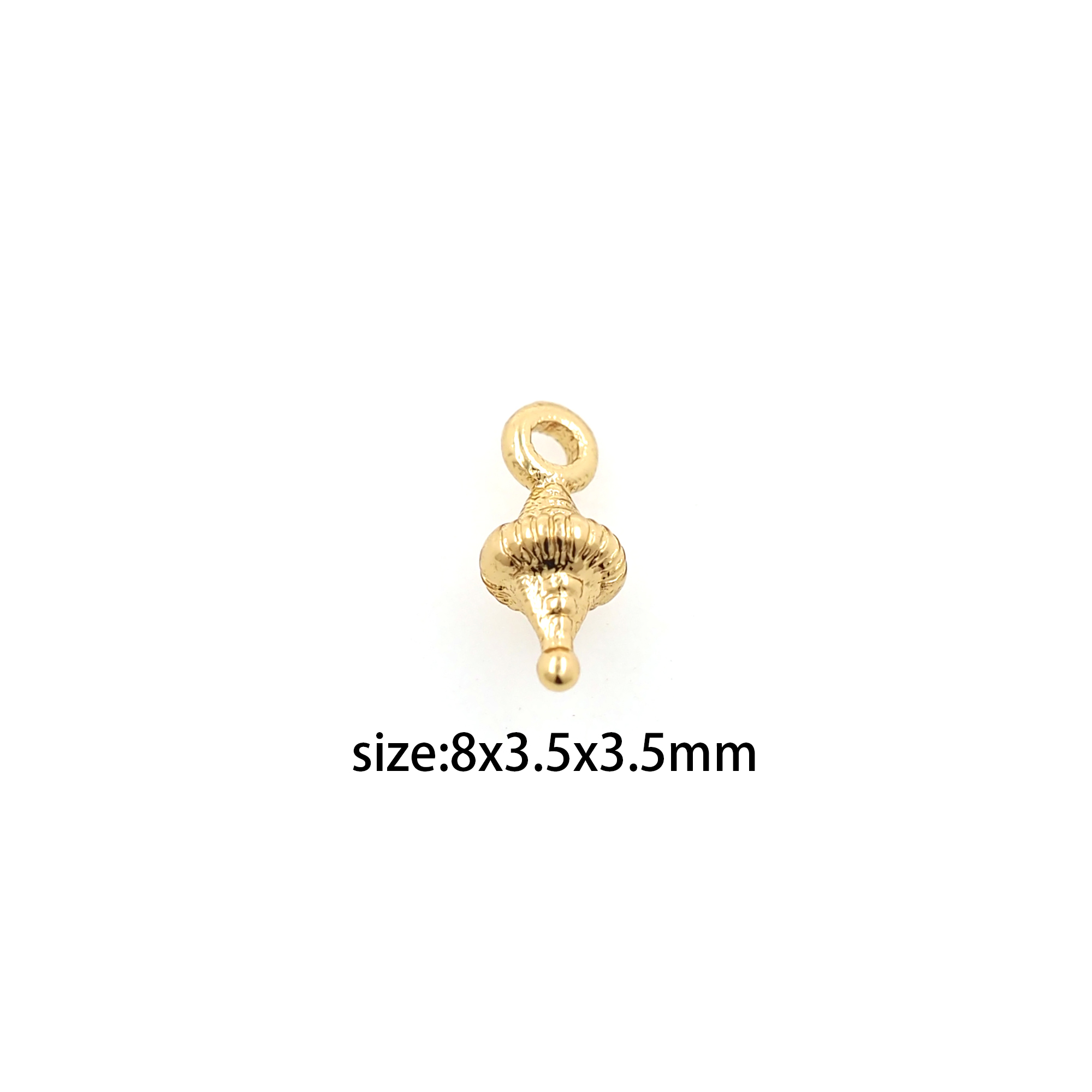 18K Gold Filled Rhombus Pendant,Dainty Rhombus Charm Earrings Necklace for DIY Jewelry Making Supply