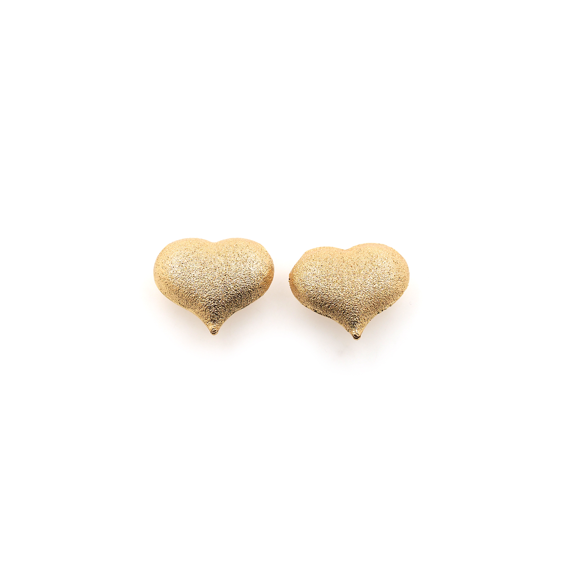 18K Gold Filled Heart Spacer Beads,Heart Bead for Bracelet Jewelry Necklace Making Supply