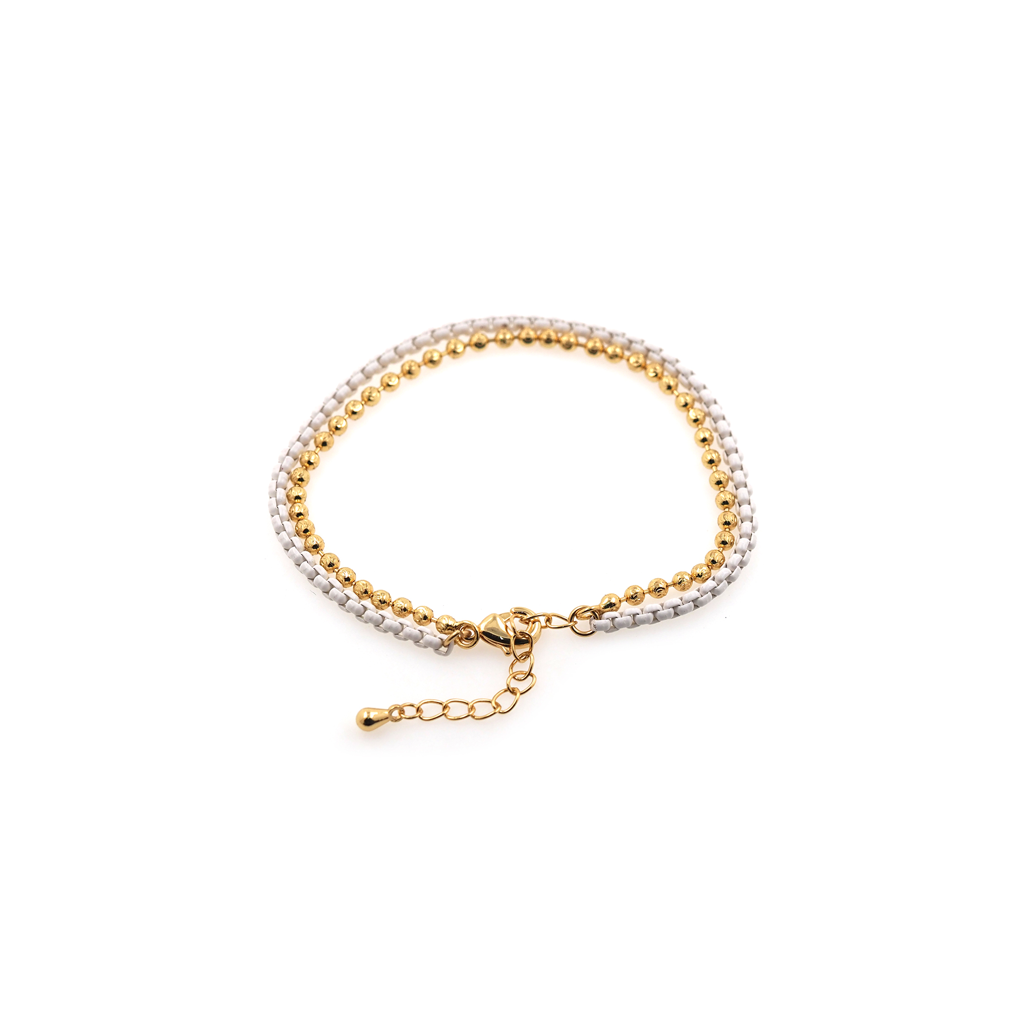 18K Gold Filled Box Link Chain Bracelet,Bead Chain,Gold Chain Bracelet,Ladies Bracelet,Gift For Her