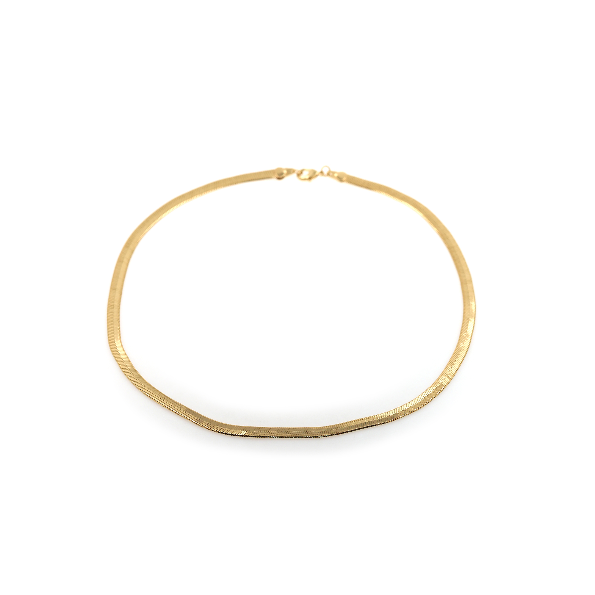 18K Gold Filled Snake Chain Necklace,Gold Link Chain Necklace,Herringbone Chain,Minimalist Necklace