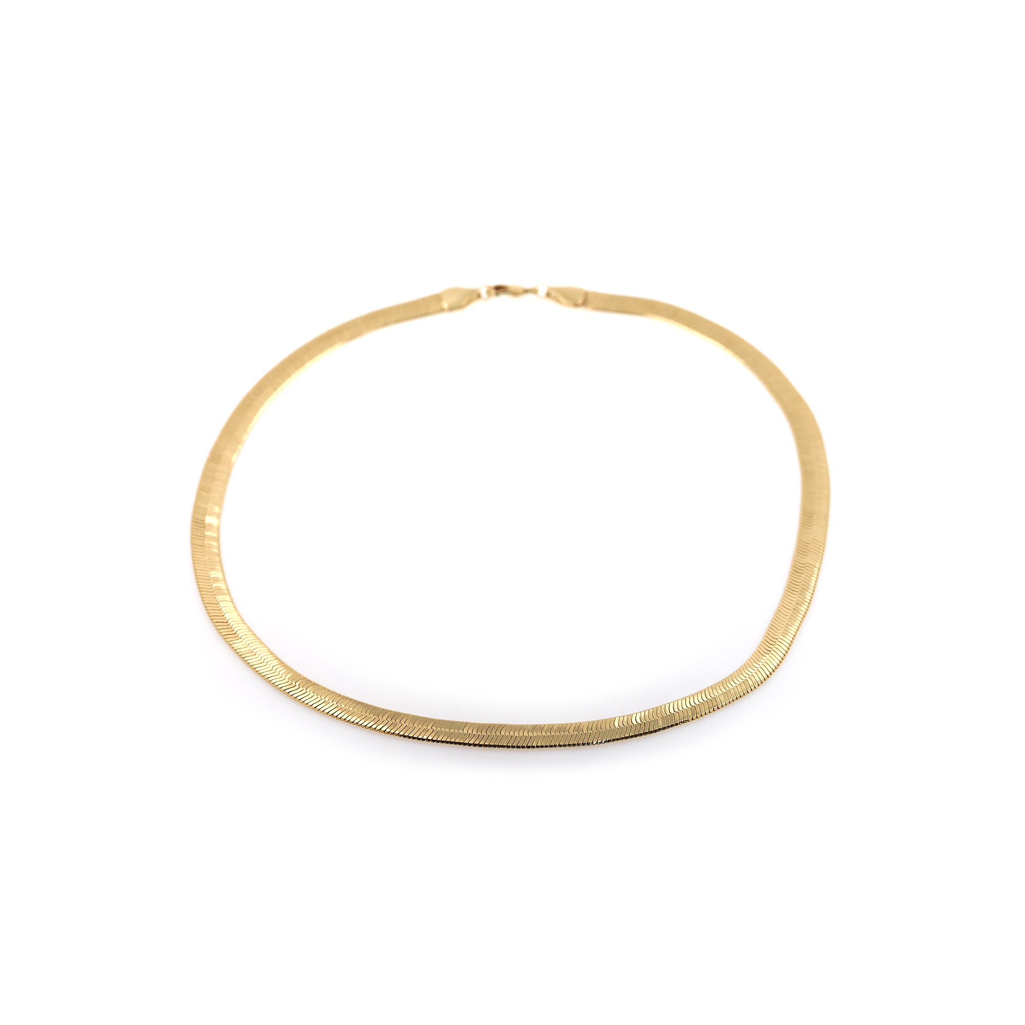 18K Gold Filled Snake Chain Necklace,Gold Link Chain Necklace,Herringbone Chain,Minimalist Necklace