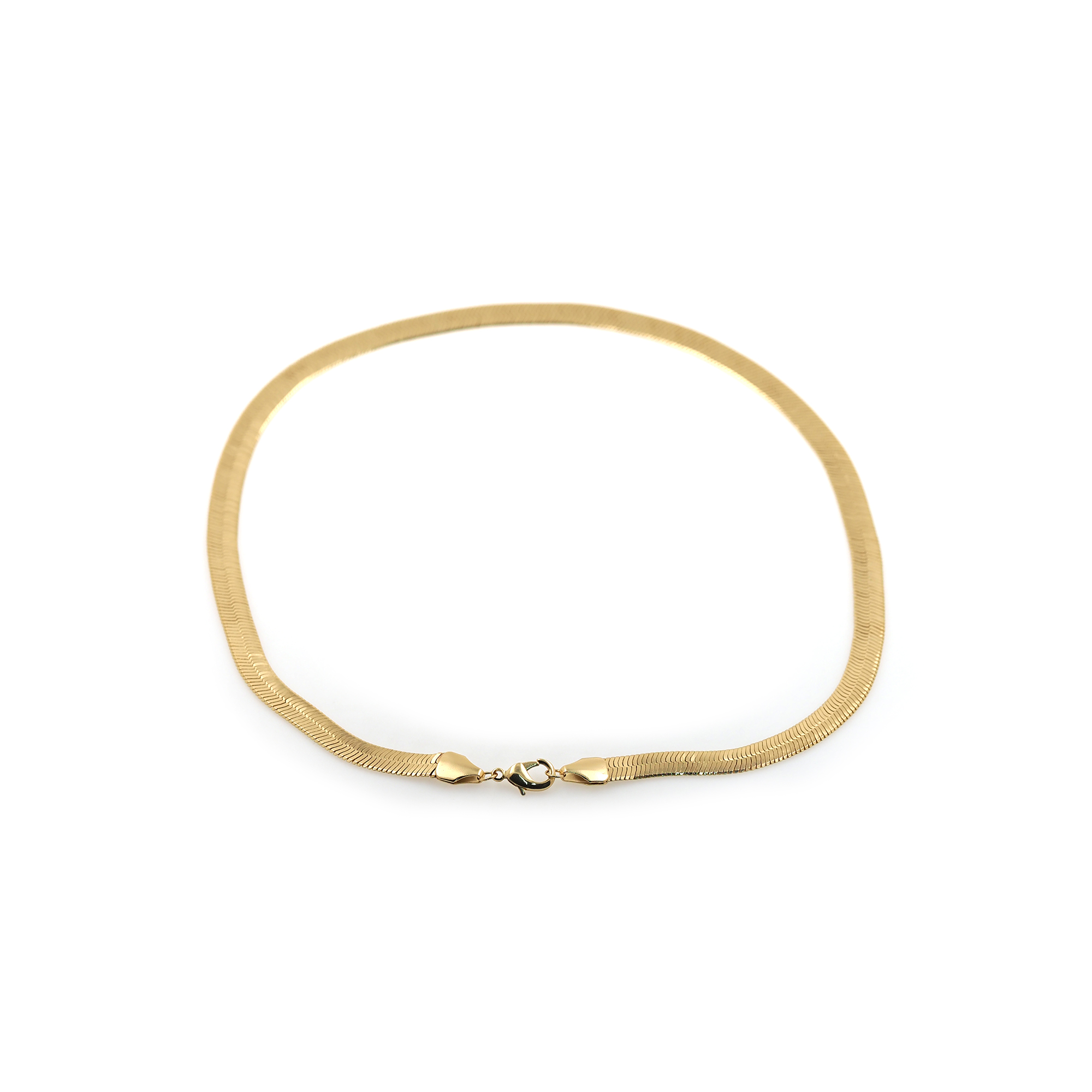 18K Gold Filled Snake Chain Necklace,Gold Link Chain Necklace,Herringbone Chain,Minimalist Necklace