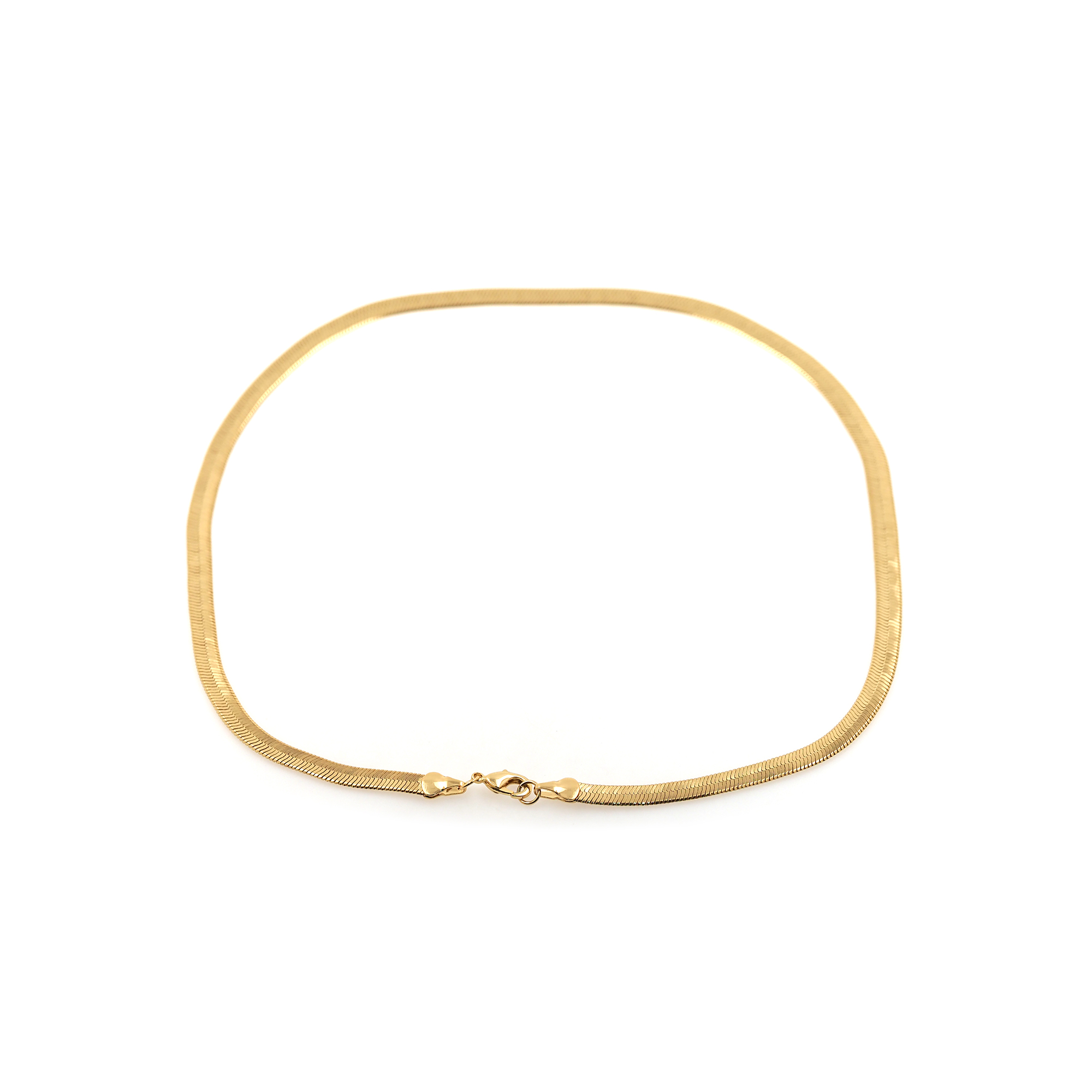 18K Gold Filled Snake Chain Necklace,Gold Link Chain Necklace,Herringbone Chain,Minimalist Necklace