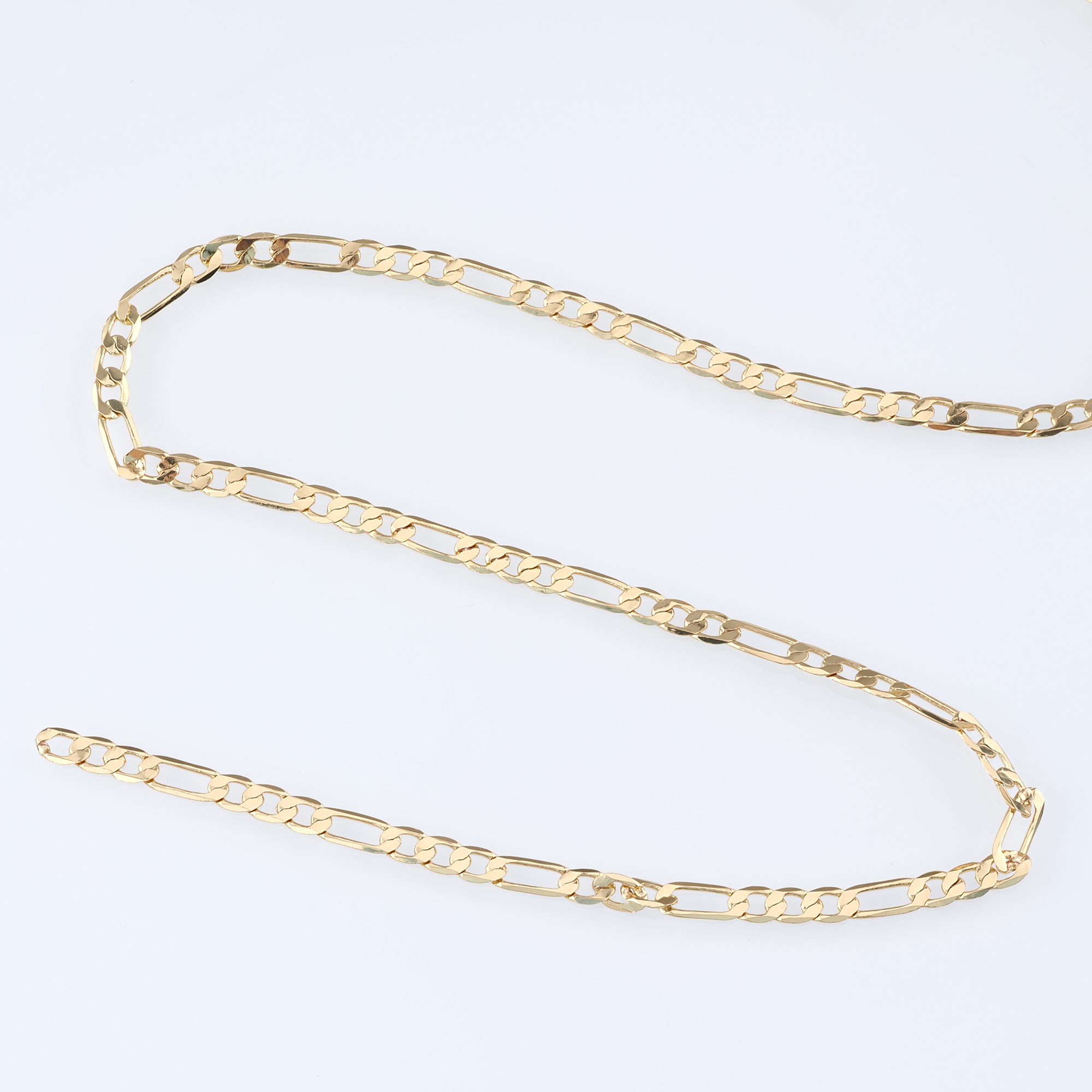 18K Gold Filled Paper Clip Chain Necklace,Dainty Thin Link Chain,Gold Paper Clip Chain Necklace for Women DIY Jewelry Making Supply