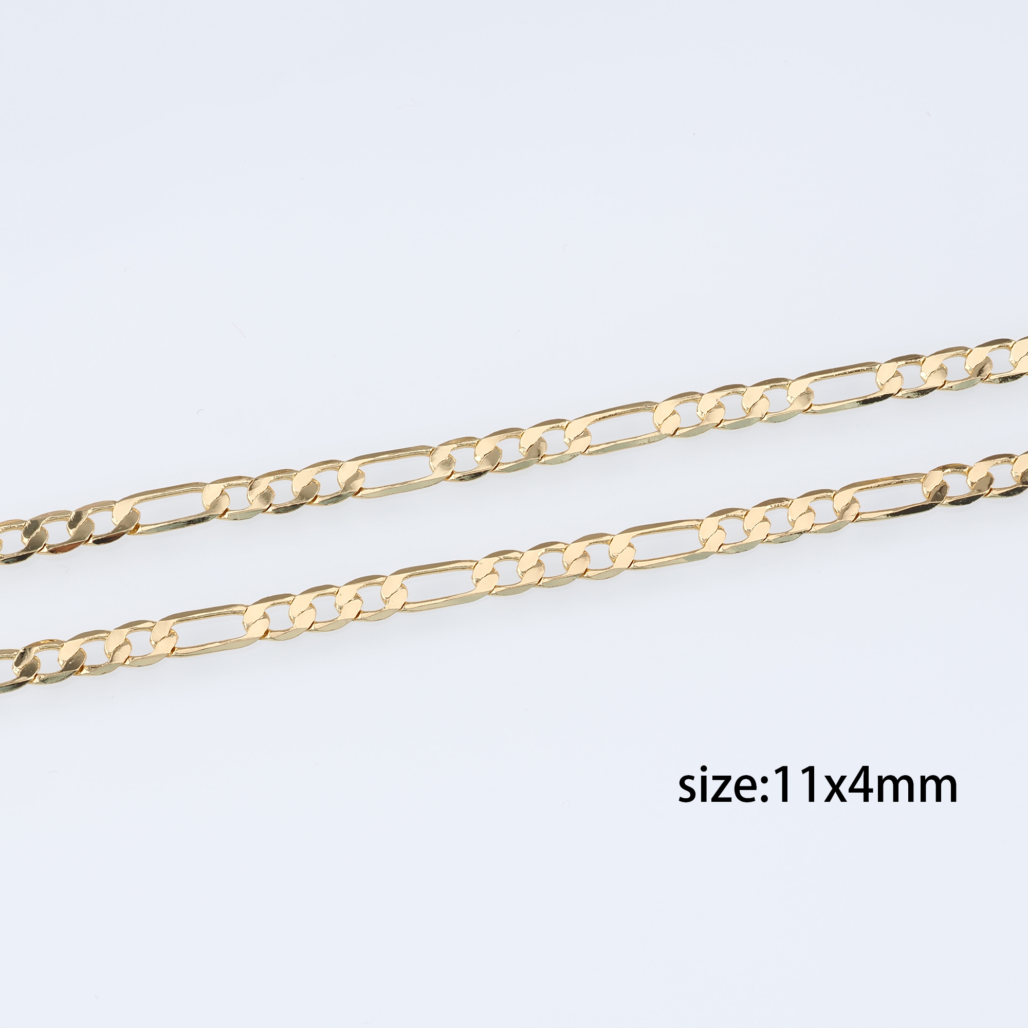 18K Gold Filled Paper Clip Chain Necklace,Dainty Thin Link Chain,Gold Paper Clip Chain Necklace for Women DIY Jewelry Making Supply