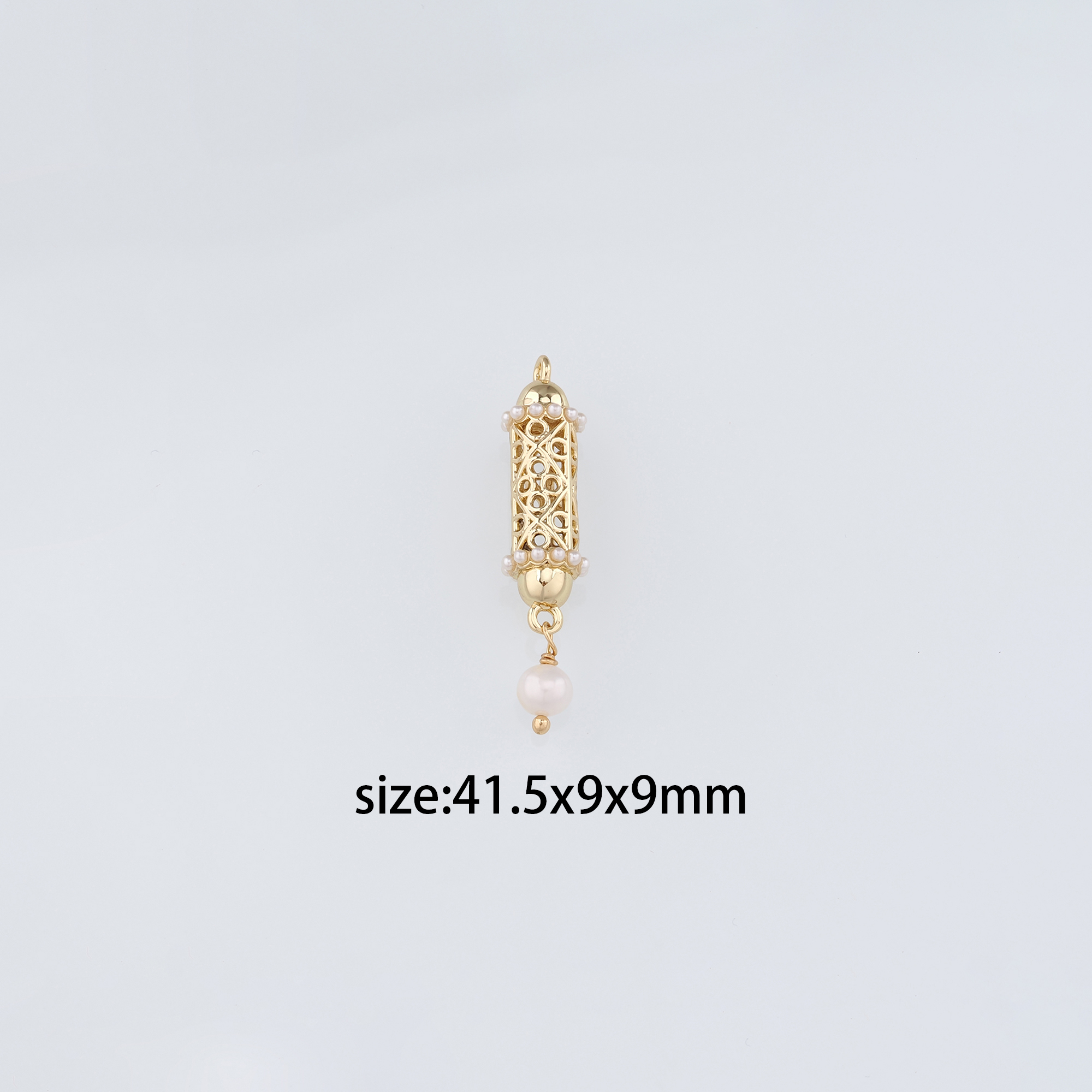 18K Gold Filled Taweez Pendant,Dainty Taweez Charm Earrings Necklace for DIY Jewelry Making Supply