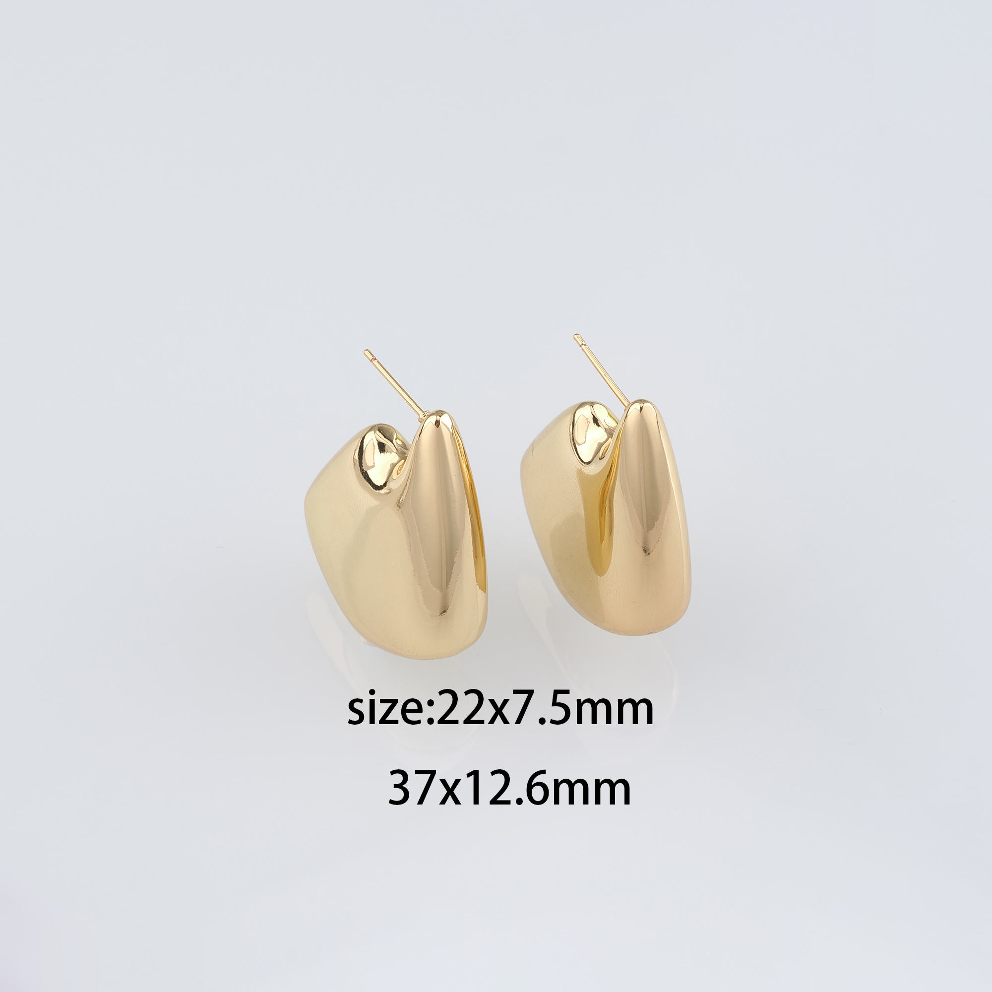 18K Gold Filled Thick Hoops,Dainty Hoops,Gold Huggies Hoop Earrings,Minimalist Earrings