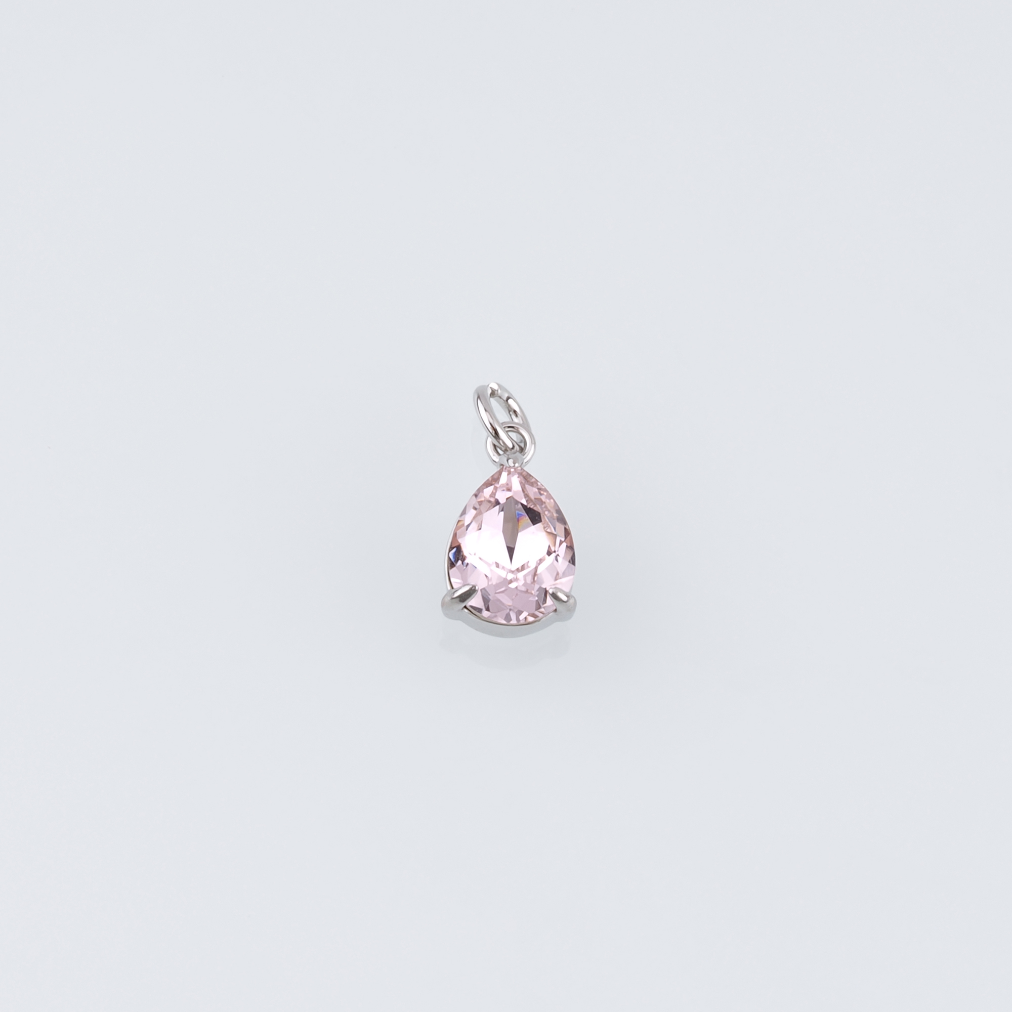 18K Gold Filled Teardrop Pendant,Crystal Water Drop Charm Earrings Necklace for DIY Jewelry Making Supply