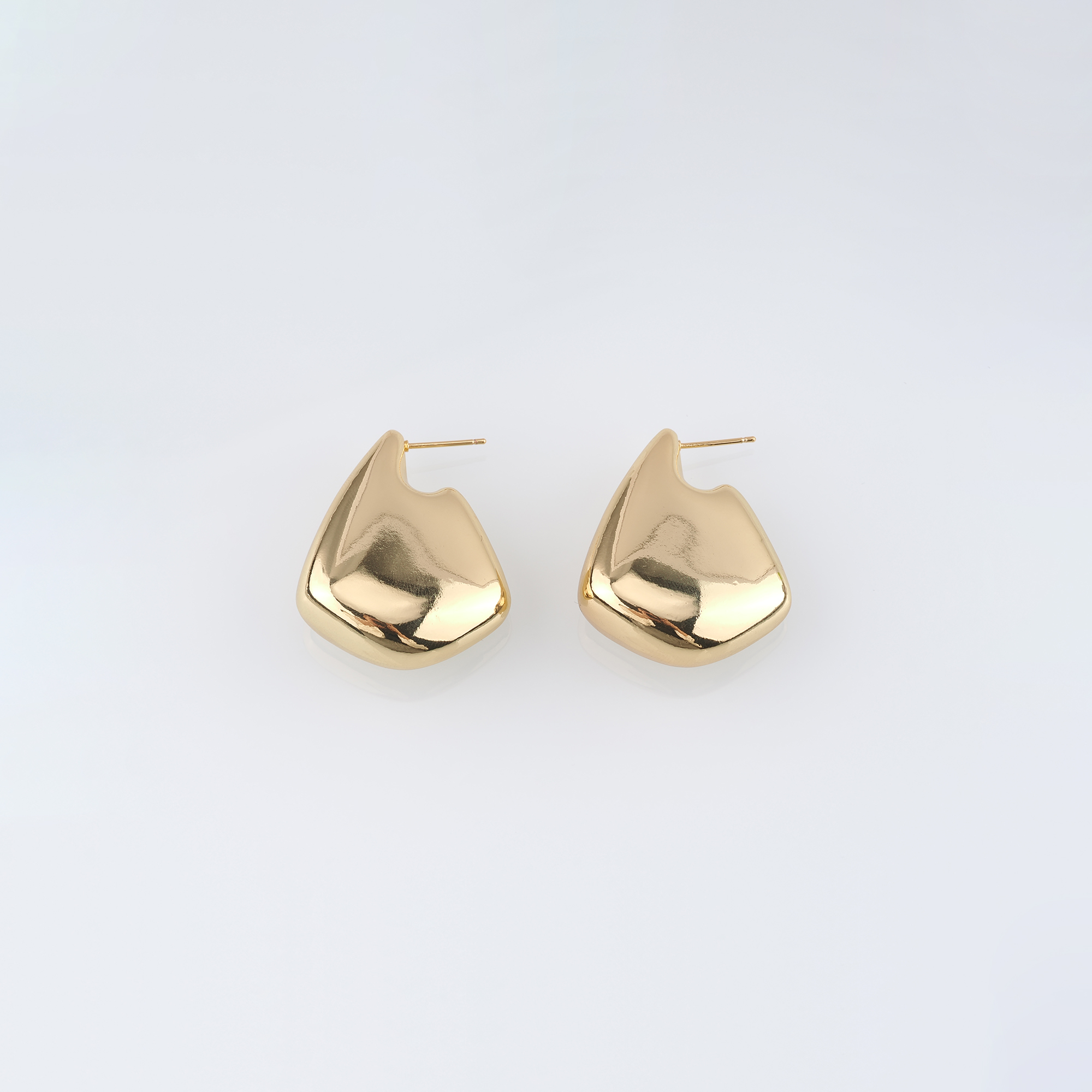 18K Gold Filled Thick Hoops,Dainty Hoops,Gold Huggies Hoop Earrings,Minimalist Earrings