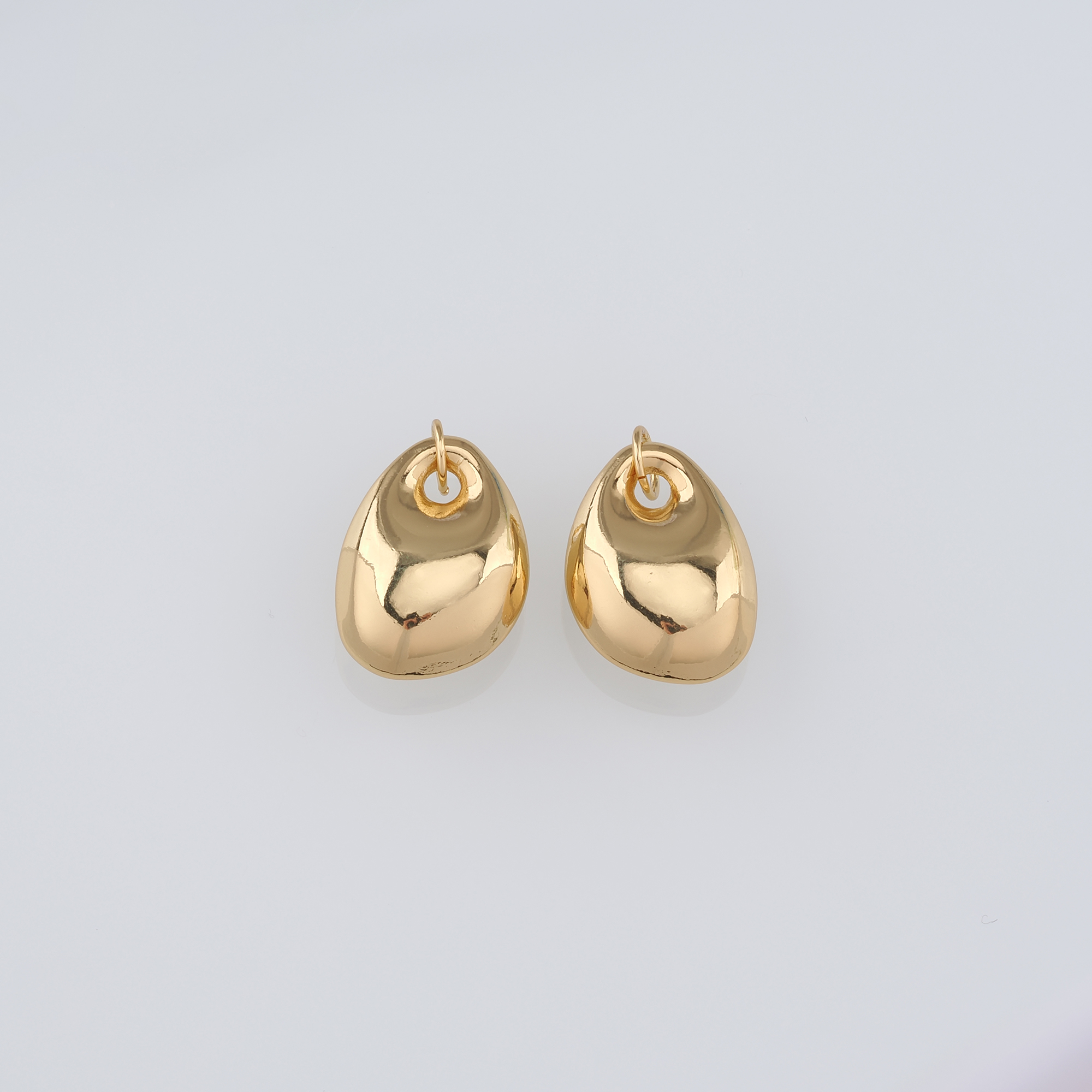 18K Gold Filled Geometric Pendant,Dainty Geometric Charm Earrings Necklace for DIY Jewelry Making Supply