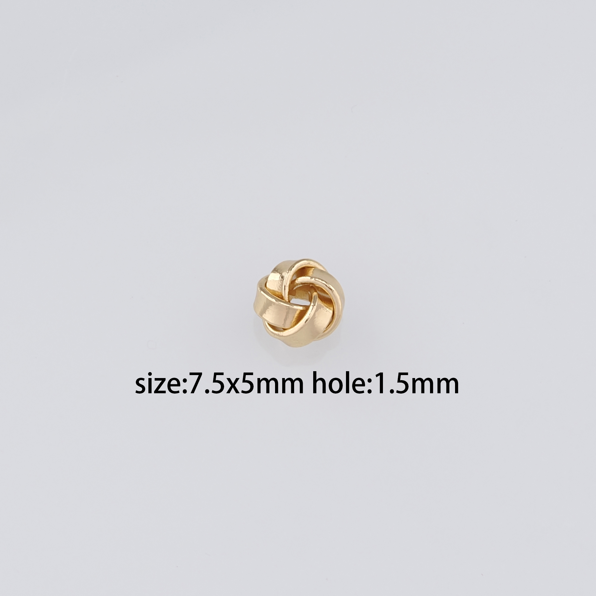 18K Gold Filled Spiral Beads,Twist Bead,Gold Knot Spacer Beads,DIY Jewelry Making Supply