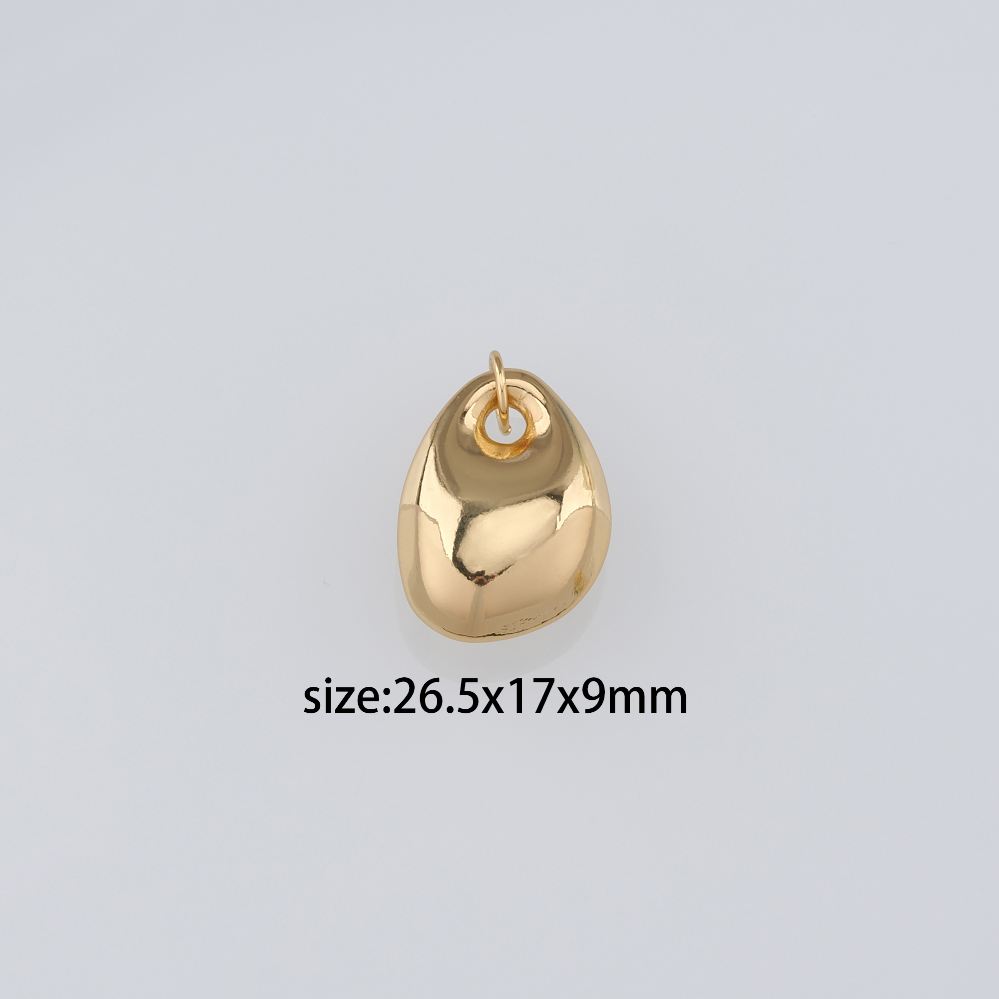 18K Gold Filled Geometric Pendant,Dainty Geometric Charm Earrings Necklace for DIY Jewelry Making Supply