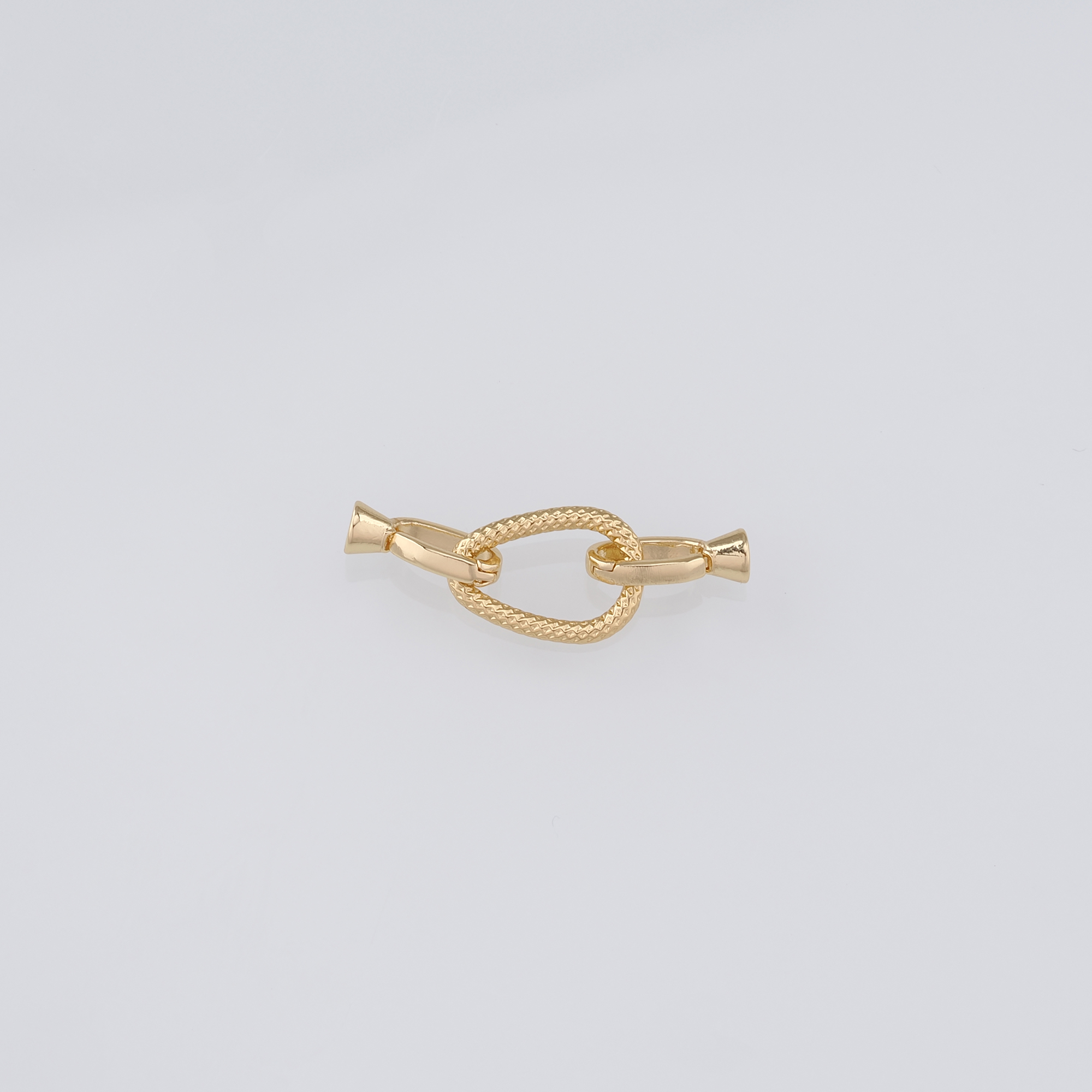 18K Gold Filled End Clasp,Hook Clasps,Connector End Cap Clasp for DIY Jewelry Necklace Bracelet