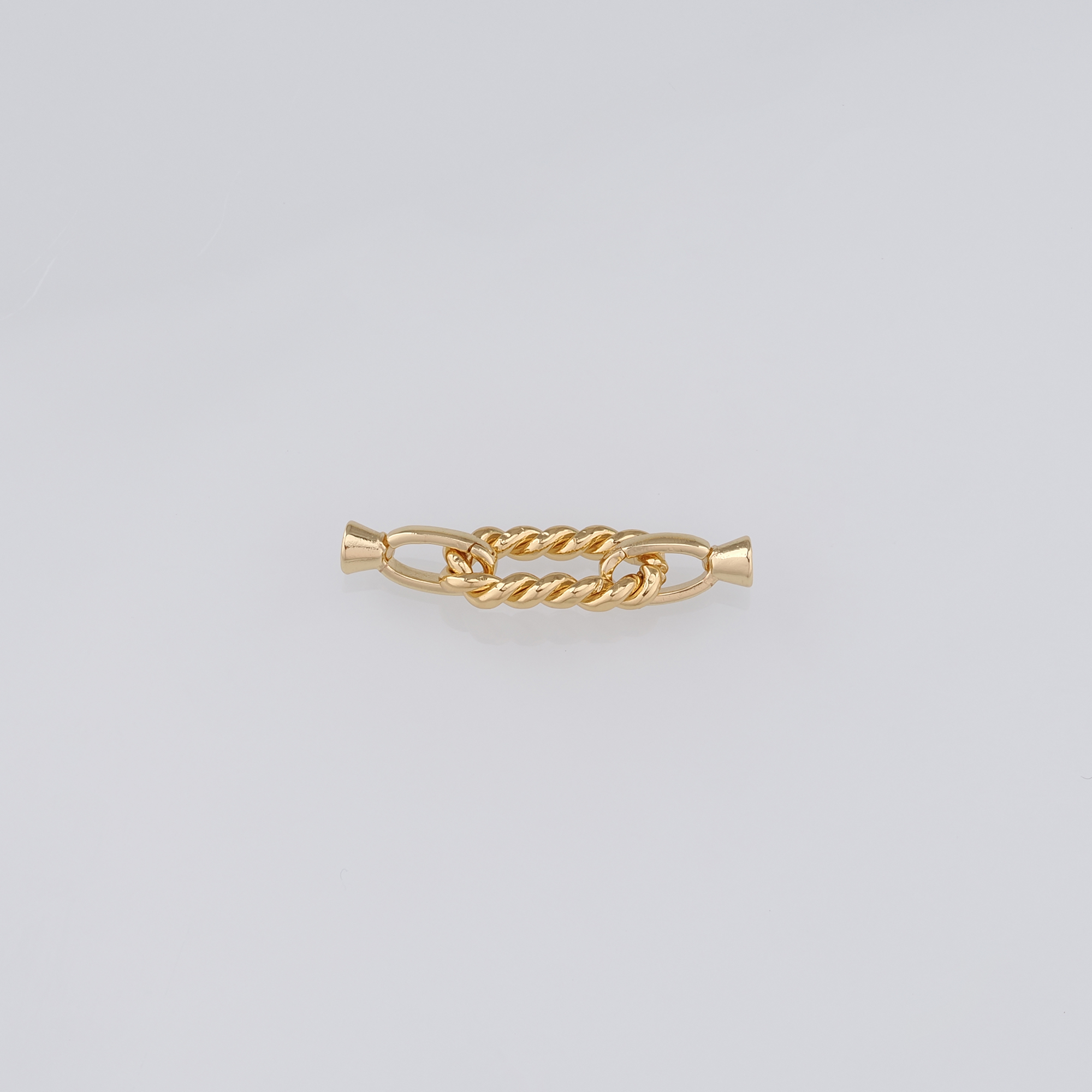 18K Gold Filled End Clasp,Hook Clasps,Connector End Cap Clasp for DIY Jewelry Necklace Bracelet