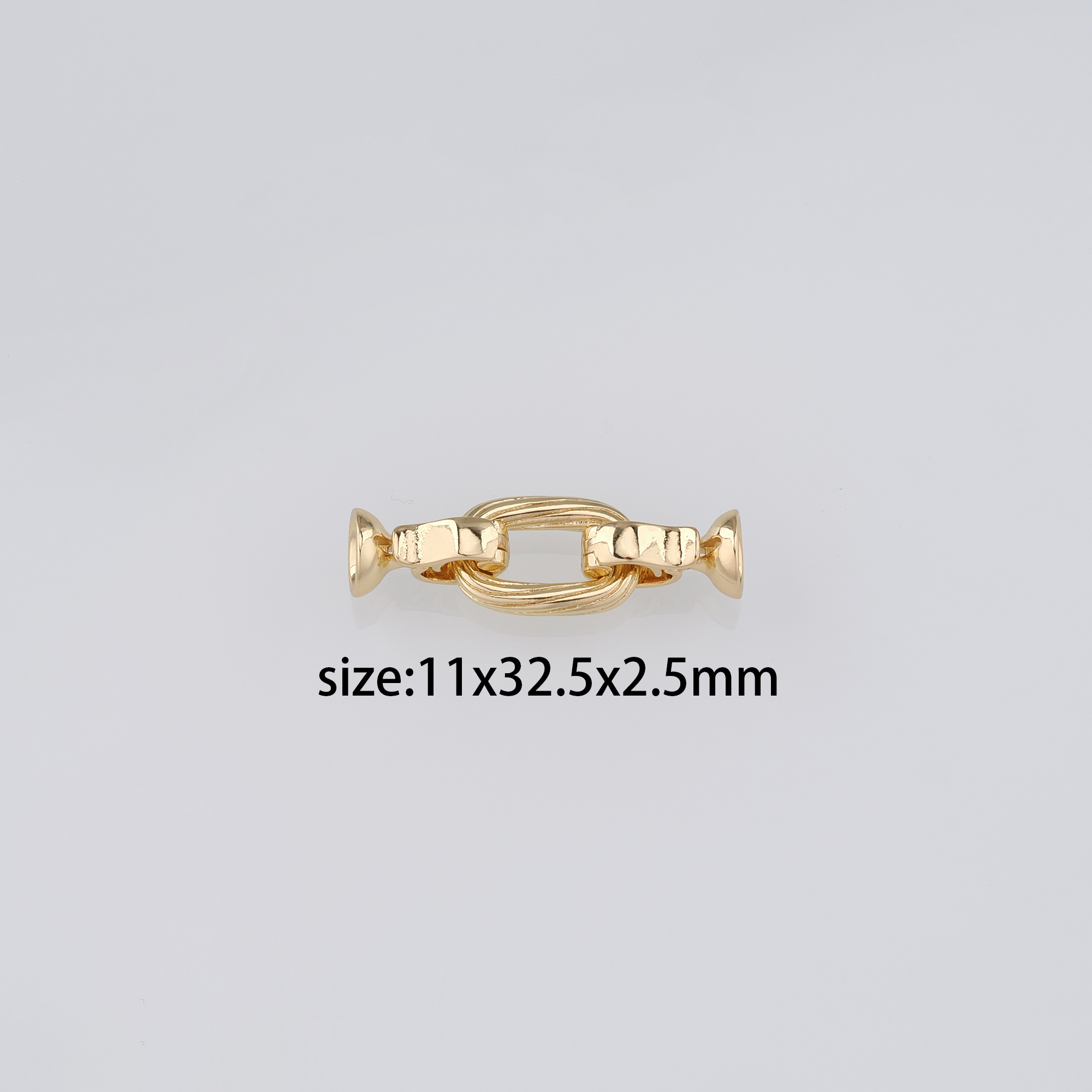 18K Gold Filled End Clasp,Hook Clasps,Connector End Cap Clasp for DIY Jewelry Necklace Bracelet