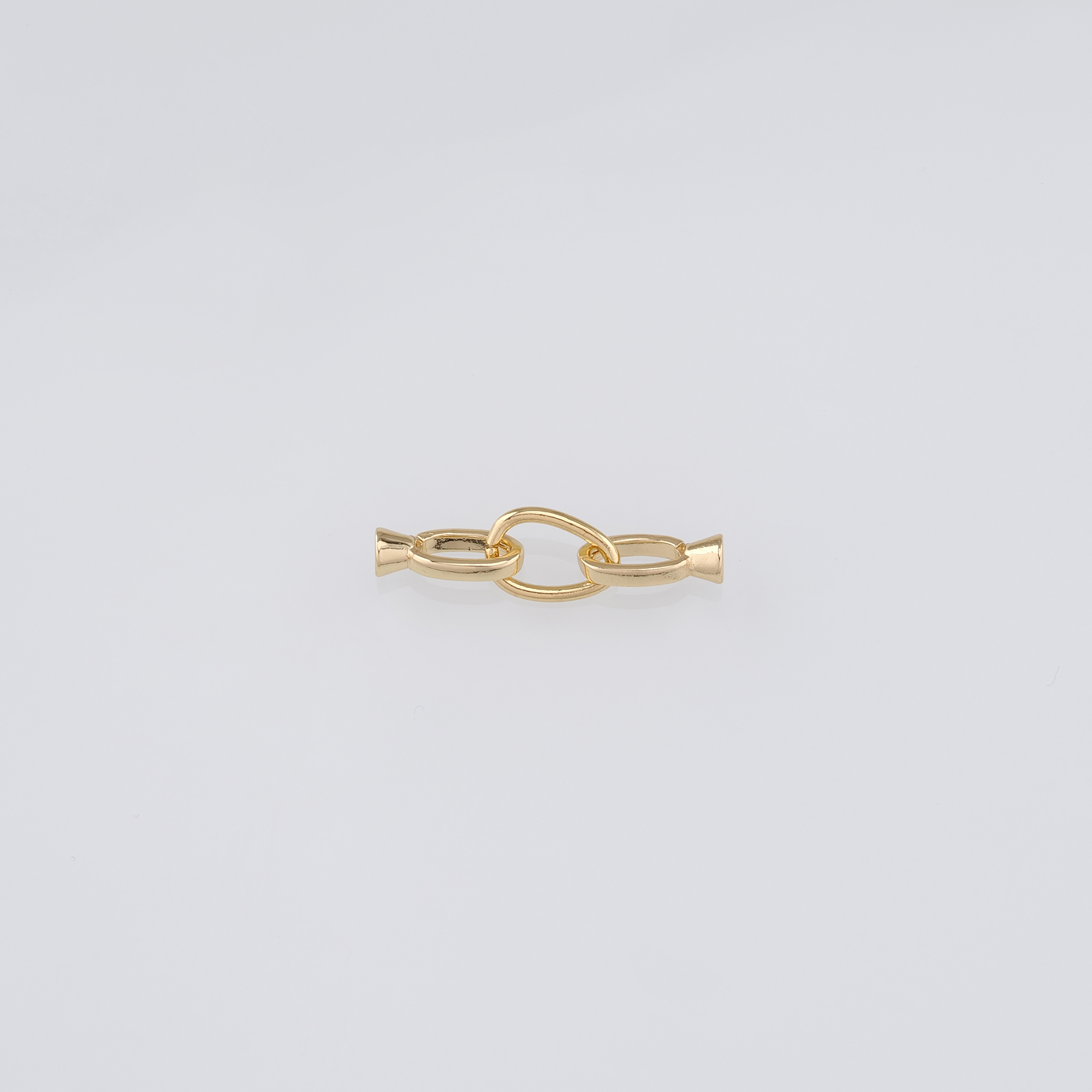 18K Gold Filled End Clasp,Hook Clasps,Connector End Cap Clasp for DIY Jewelry Necklace Bracelet