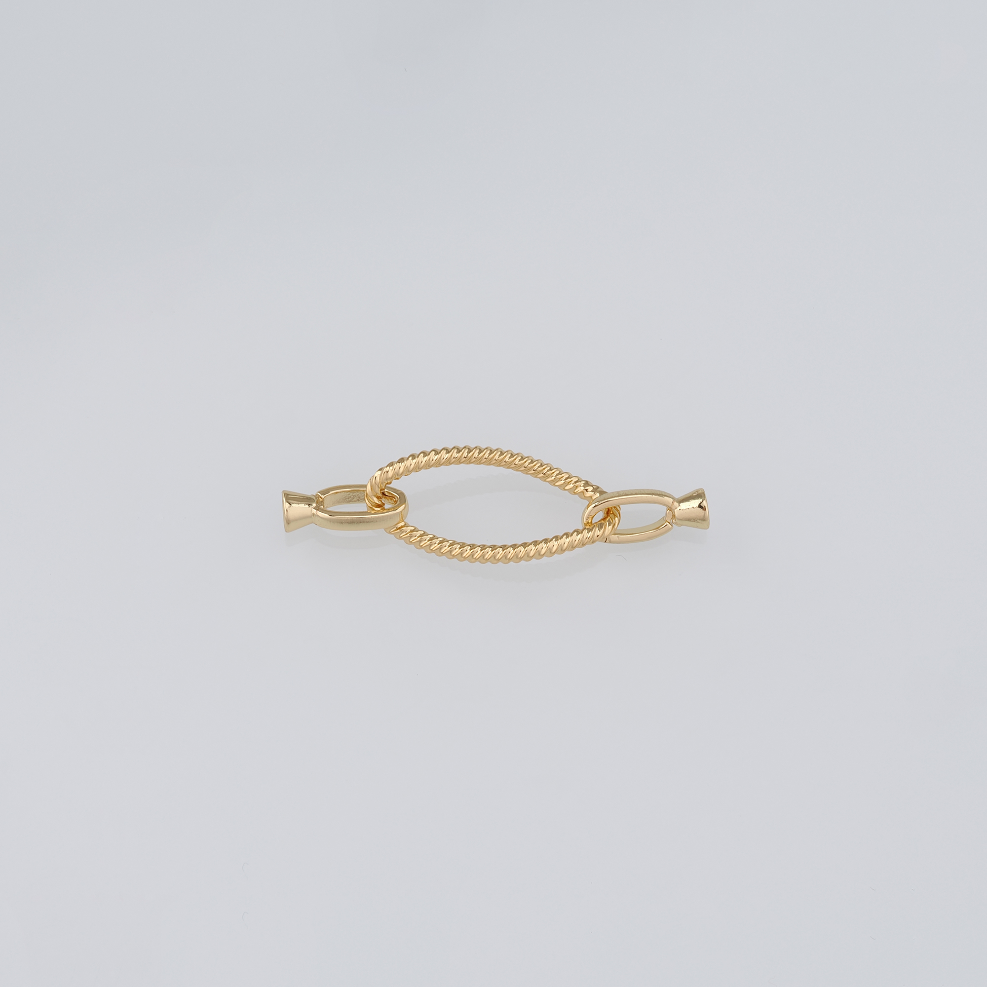 18K Gold Filled End Clasp,Hook Clasps,Connector End Cap Clasp for DIY Jewelry Necklace Bracelet