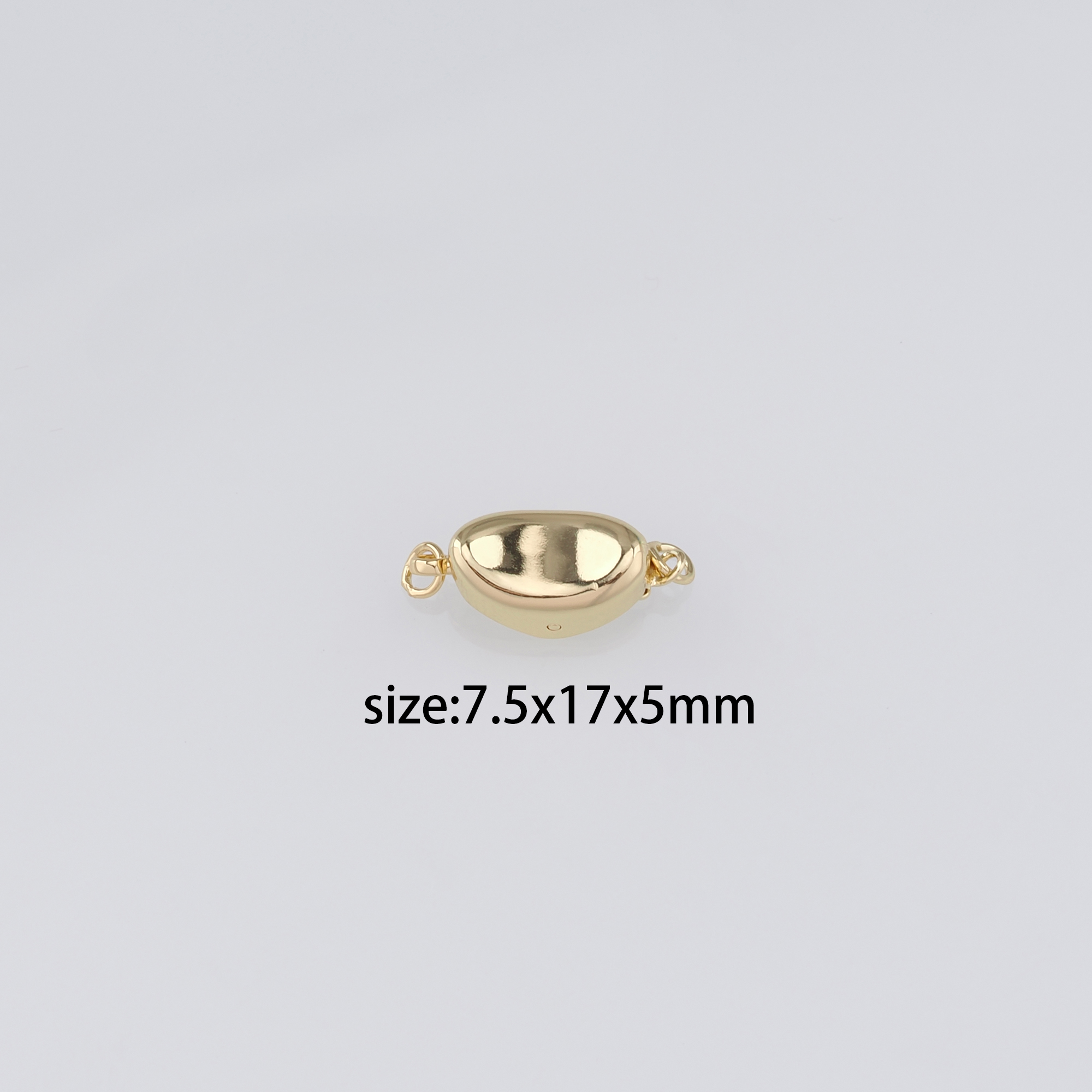 18K Gold Filled End Clasp,Hook Clasps,Connector End Cap Clasp for DIY Jewelry Necklace Bracelet