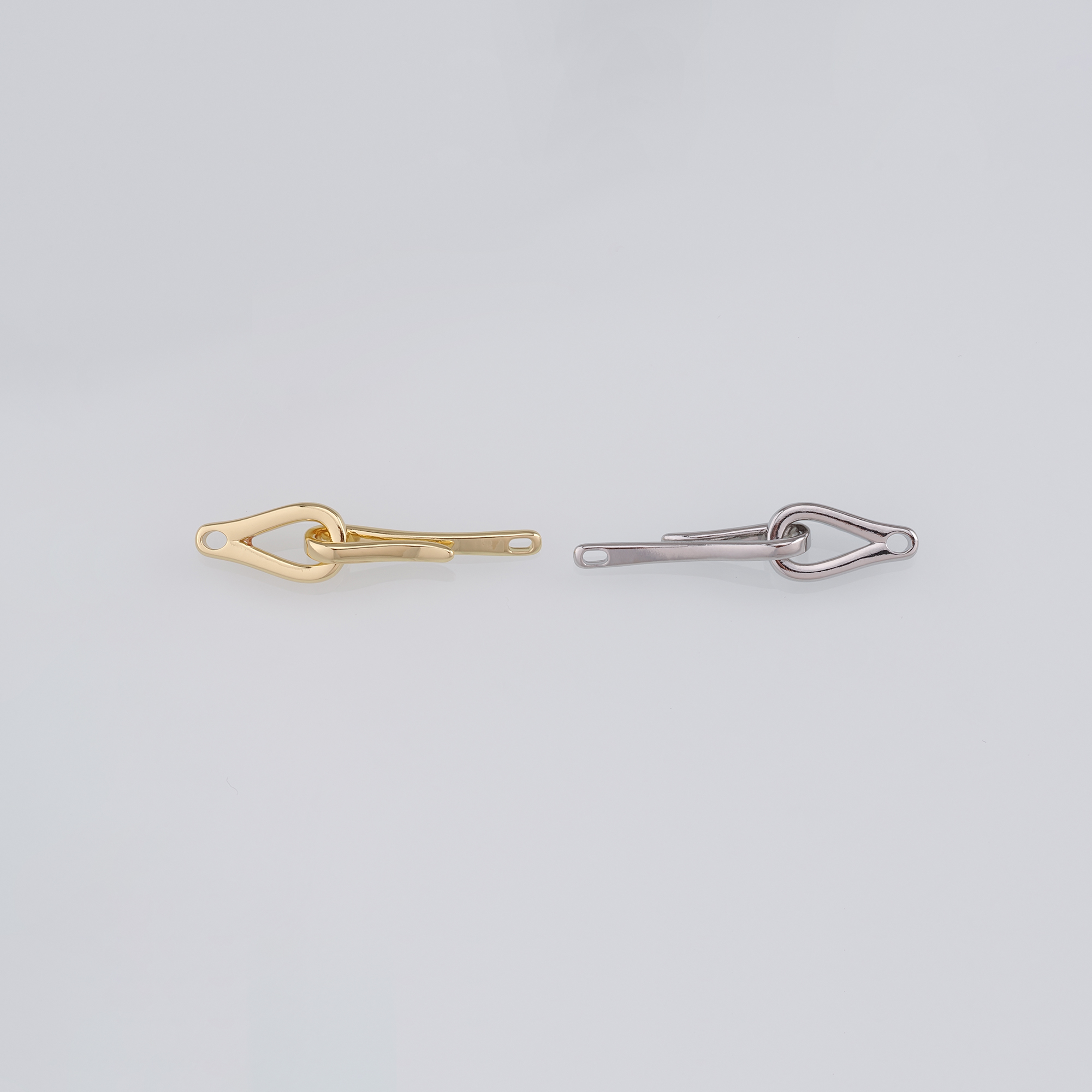 18K Gold Filled End Clasp,Hook Clasps,Connector End Cap Clasp for DIY Jewelry Necklace Bracelet