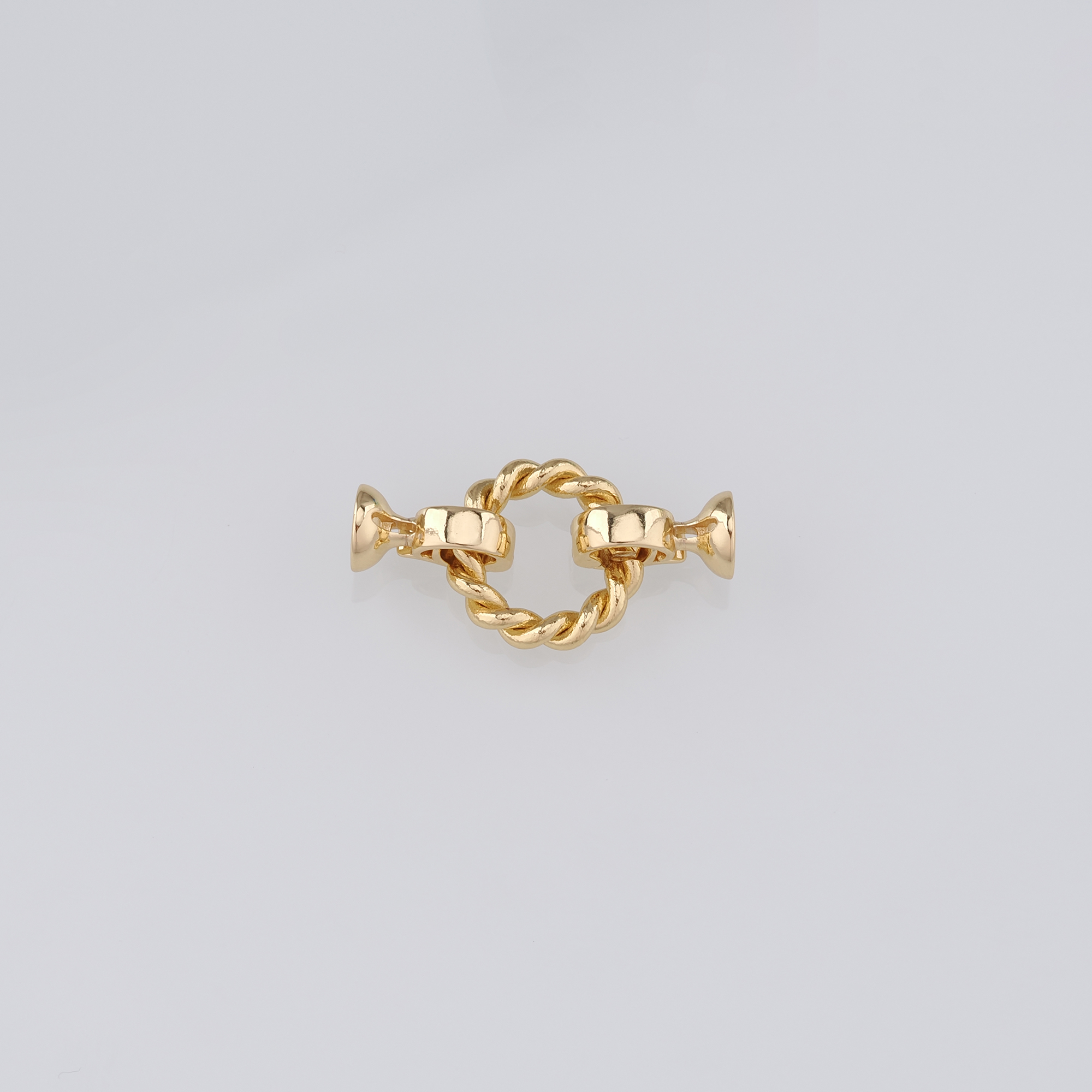 18K Gold Filled End Clasp,Hook Clasps,Connector End Cap Clasp for DIY Jewelry Necklace Bracelet