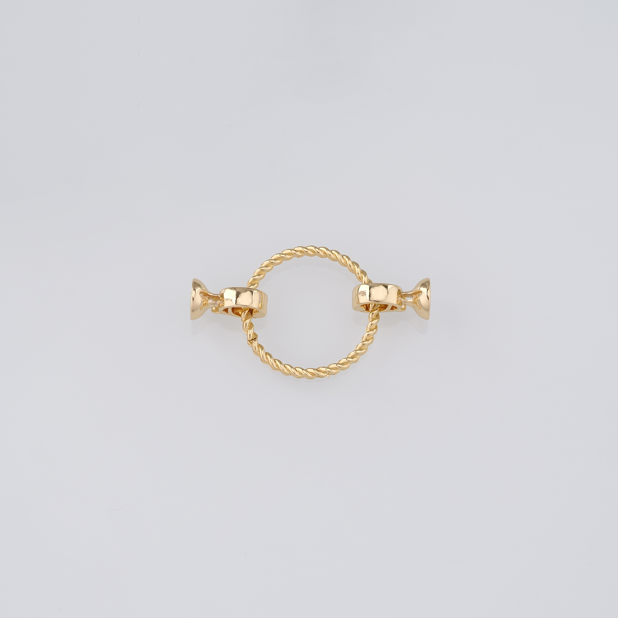 18K Gold Filled End Clasp,Hook Clasps,Connector End Cap Clasp for DIY Jewelry Necklace Bracelet