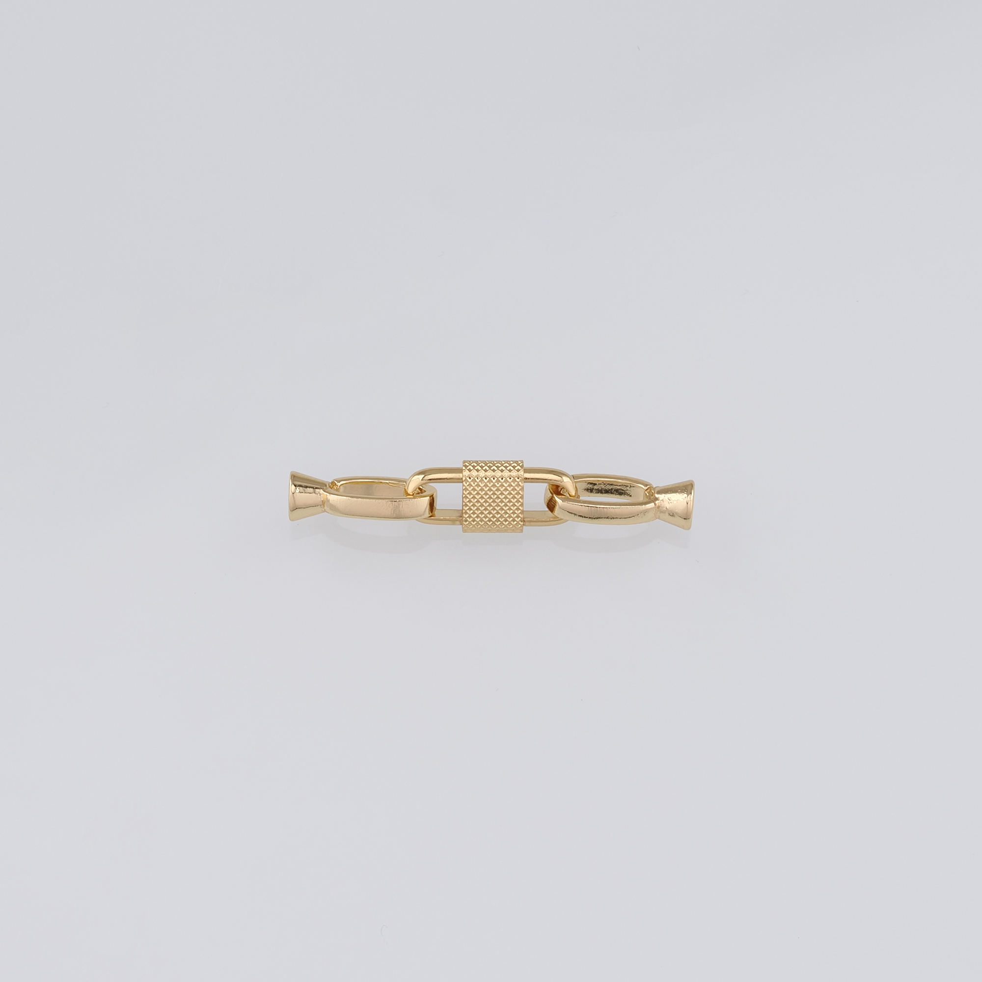 18K Gold Filled End Clasp,Hook Clasps,Connector End Cap Clasp for DIY Jewelry Necklace Bracelet