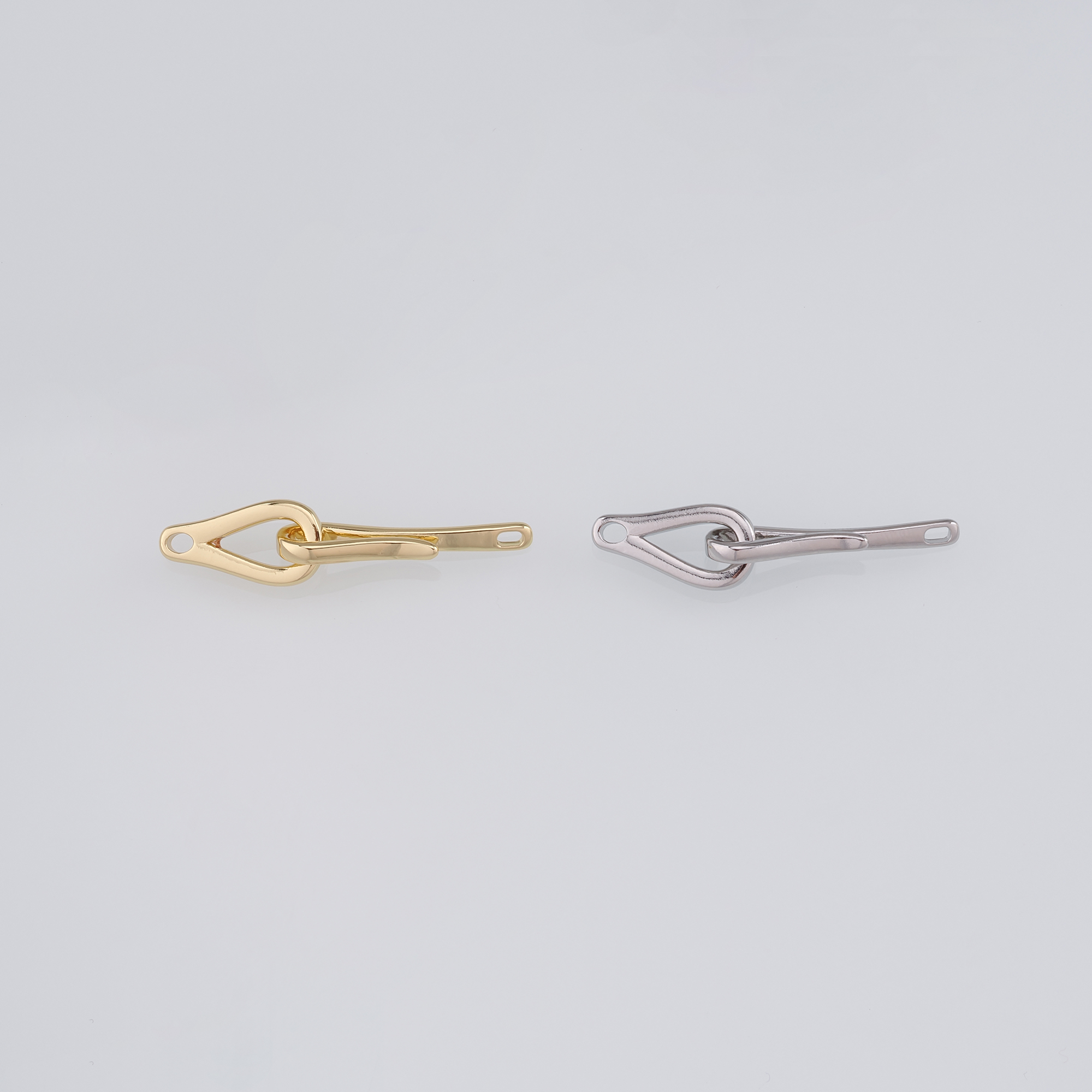 18K Gold Filled End Clasp,Hook Clasps,Connector End Cap Clasp for DIY Jewelry Necklace Bracelet