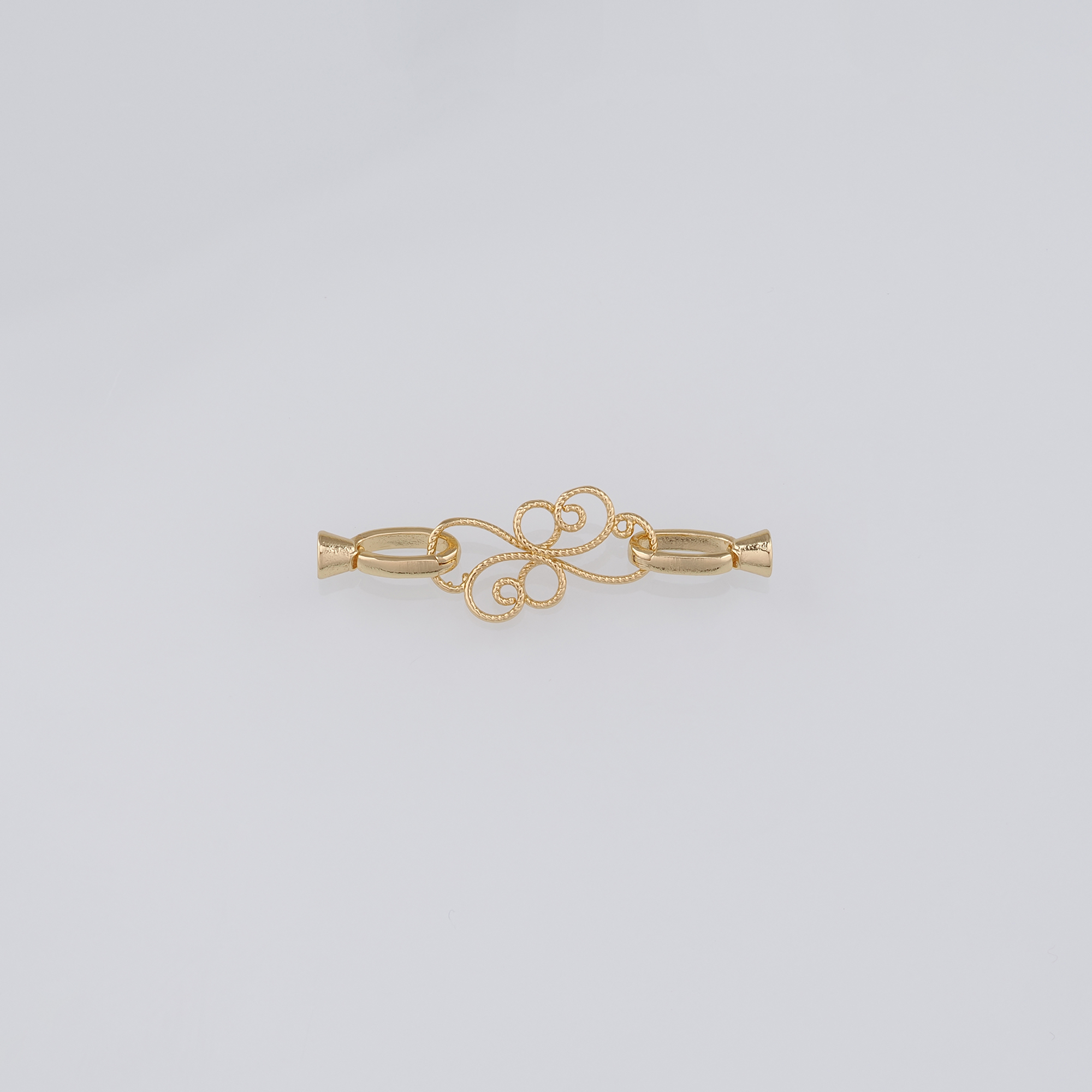 18K Gold Filled End Clasp,Hook Clasps,Connector End Cap Clasp for DIY Jewelry Necklace Bracelet