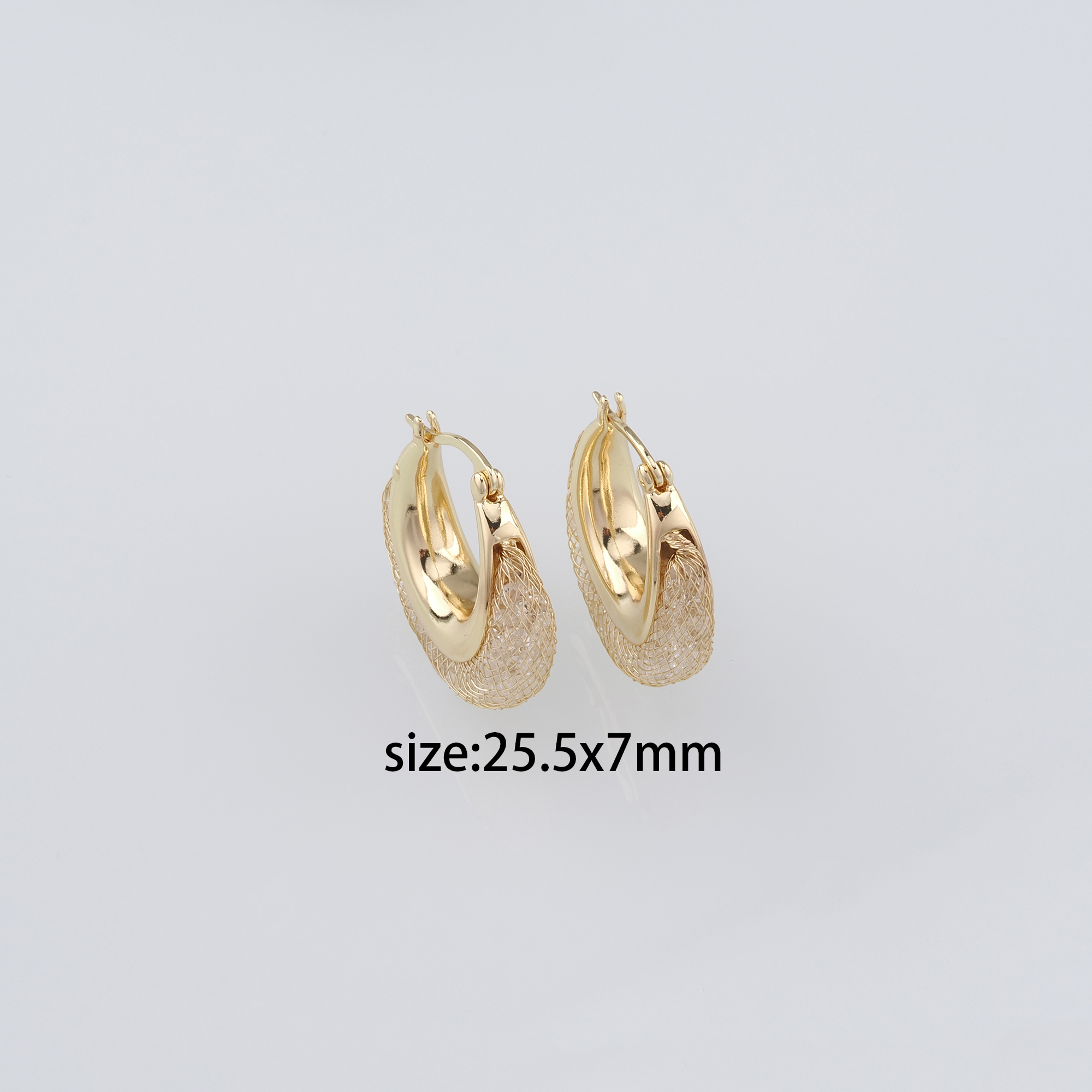 18K Gold Filled Thick Hoops,Dainty Hoops,Gold Huggies Hoop Earrings,Minimalist Earrings