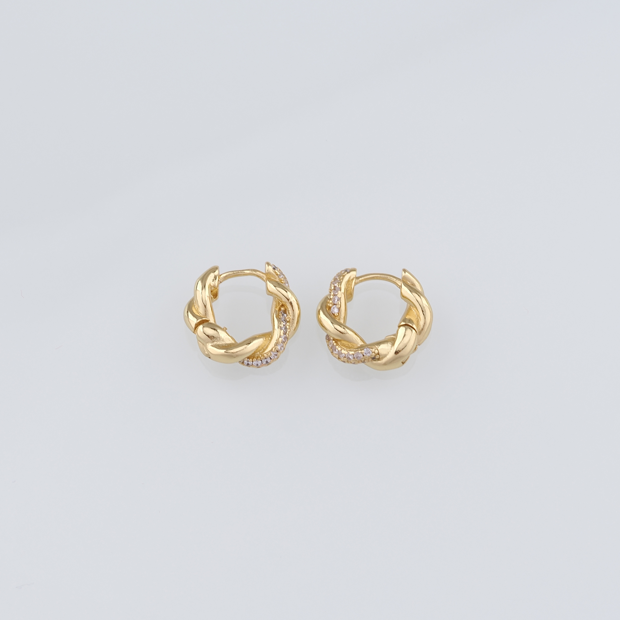 18K Gold Filled Twist Hoop Earrings,Everyday Earrings,Dainty Earrings,Gold Hoops Huggie,Minimalist Earrings