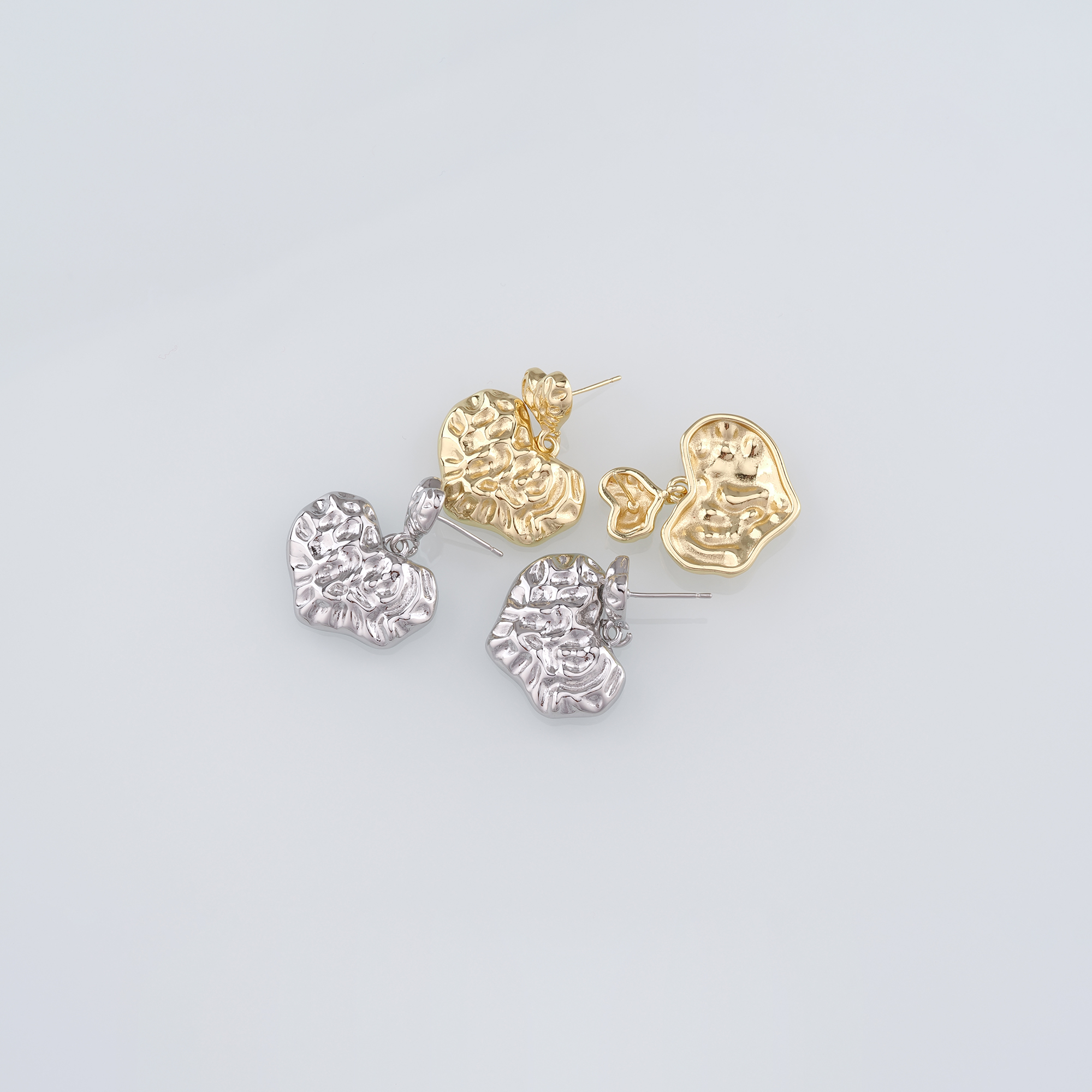 18K Gold Filled Heart Stud Earrings,Heart Earrings,Dainty Earrings,Minimalist Earring,Gift for Wife