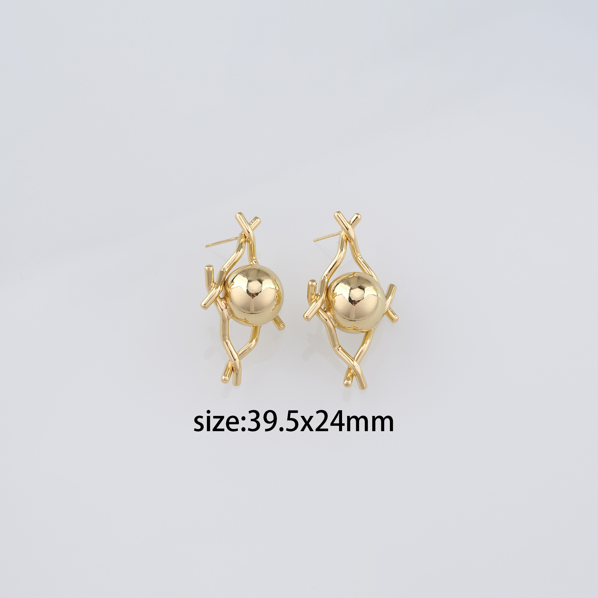 18K Gold Filled Ball Stud Earrings,Dainty Earrings,Ball Earrings,Minimalist Earring,Gift for Wife