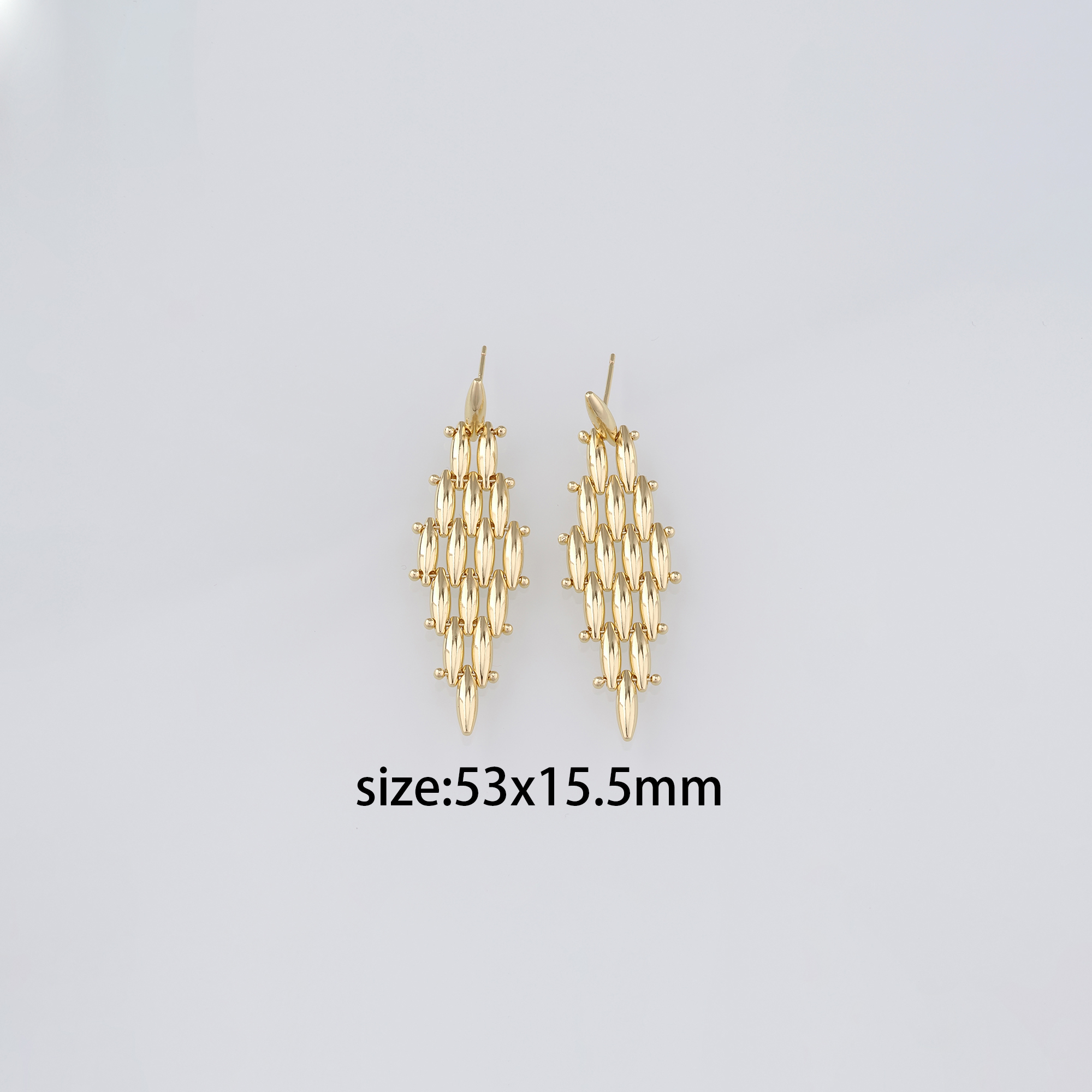 18K Gold Filled Mesh Stud Earrings,Dainty Earrings,Gold Stud Earrings,Minimalist Earrings