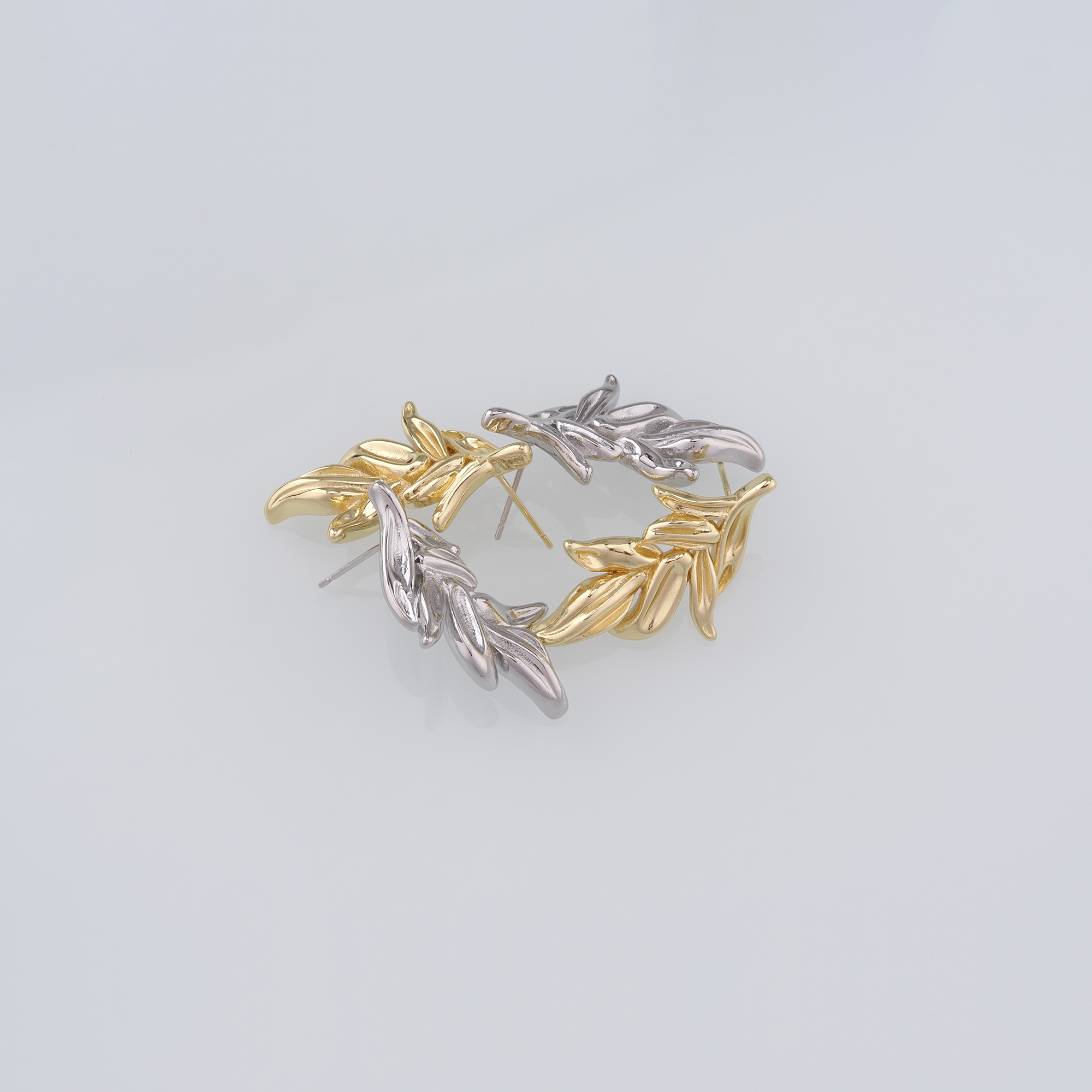 18K Gold Filled Leaf Stud Earrings,Leaf Earrings,Dainty Earrings,Minimalist Earring,Gift for Wife