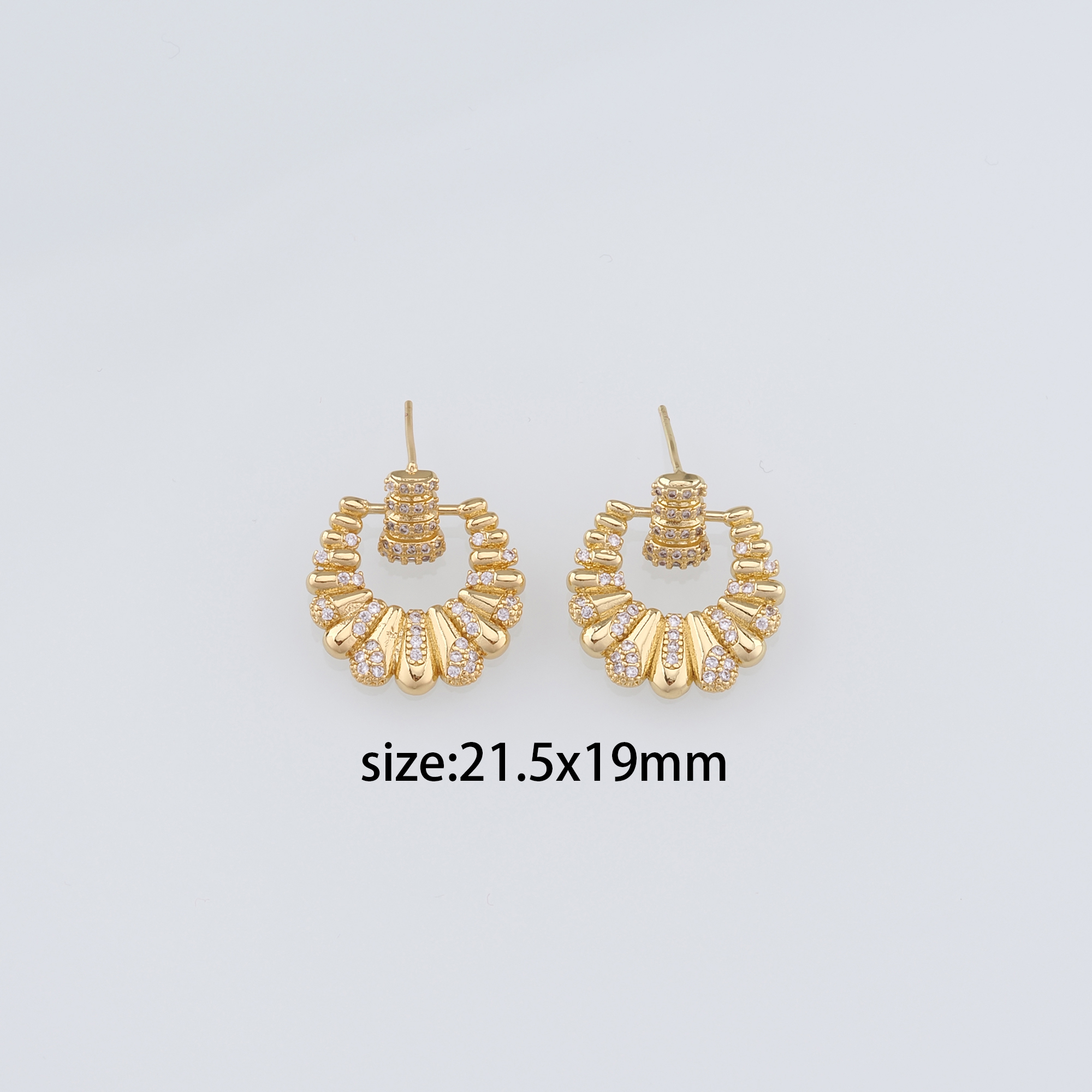 18K Gold Filled Round Stud Earrings,Round Earrings,Dainty Earrings,Minimalist Earring,Gift for Wife