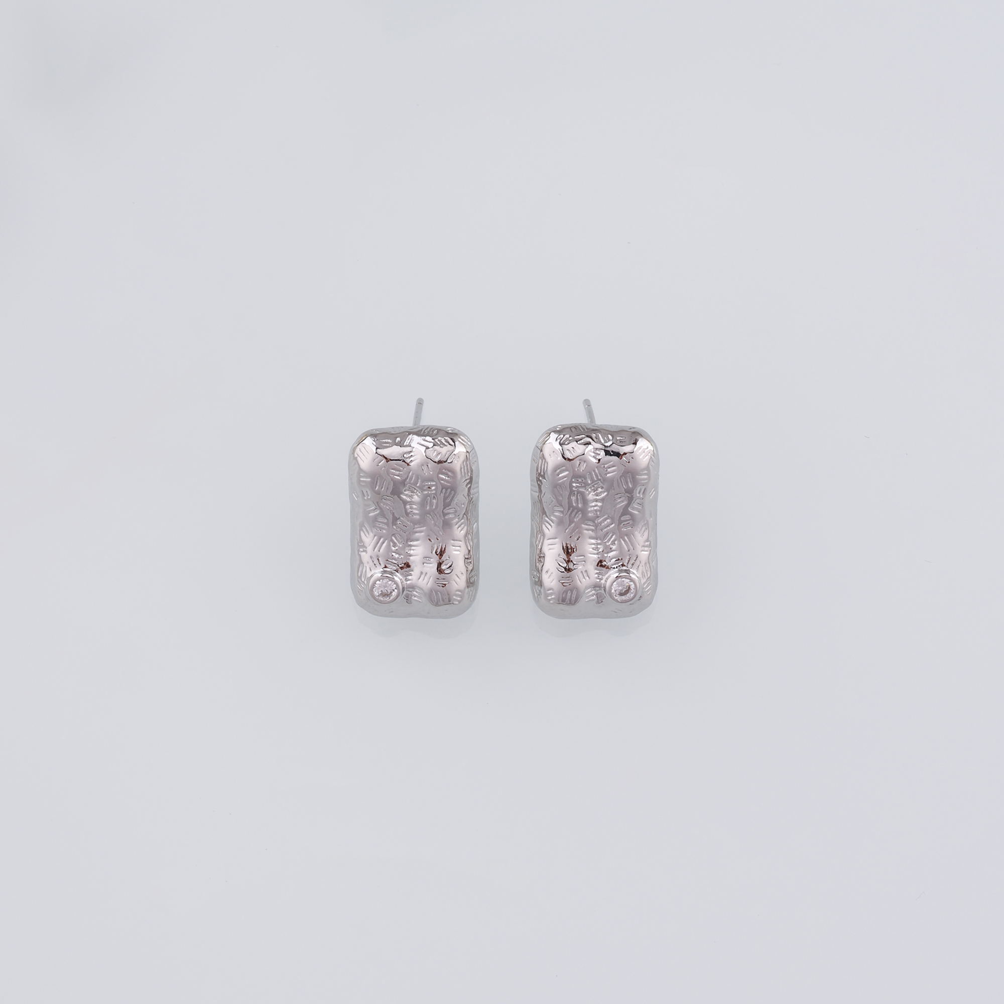 18K Gold Filled Rectangle Stud Earrings,Dainty Earrings,Minimalist Earring,DIY Jewelry Making Supply